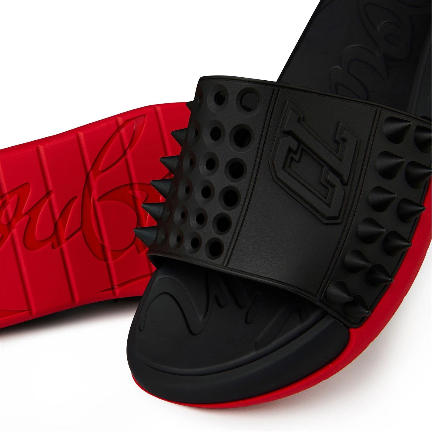 Christian Louboutin o1s1wg111025 Slide in Black Size US 12 / EU 45 - 6 Thumbnail