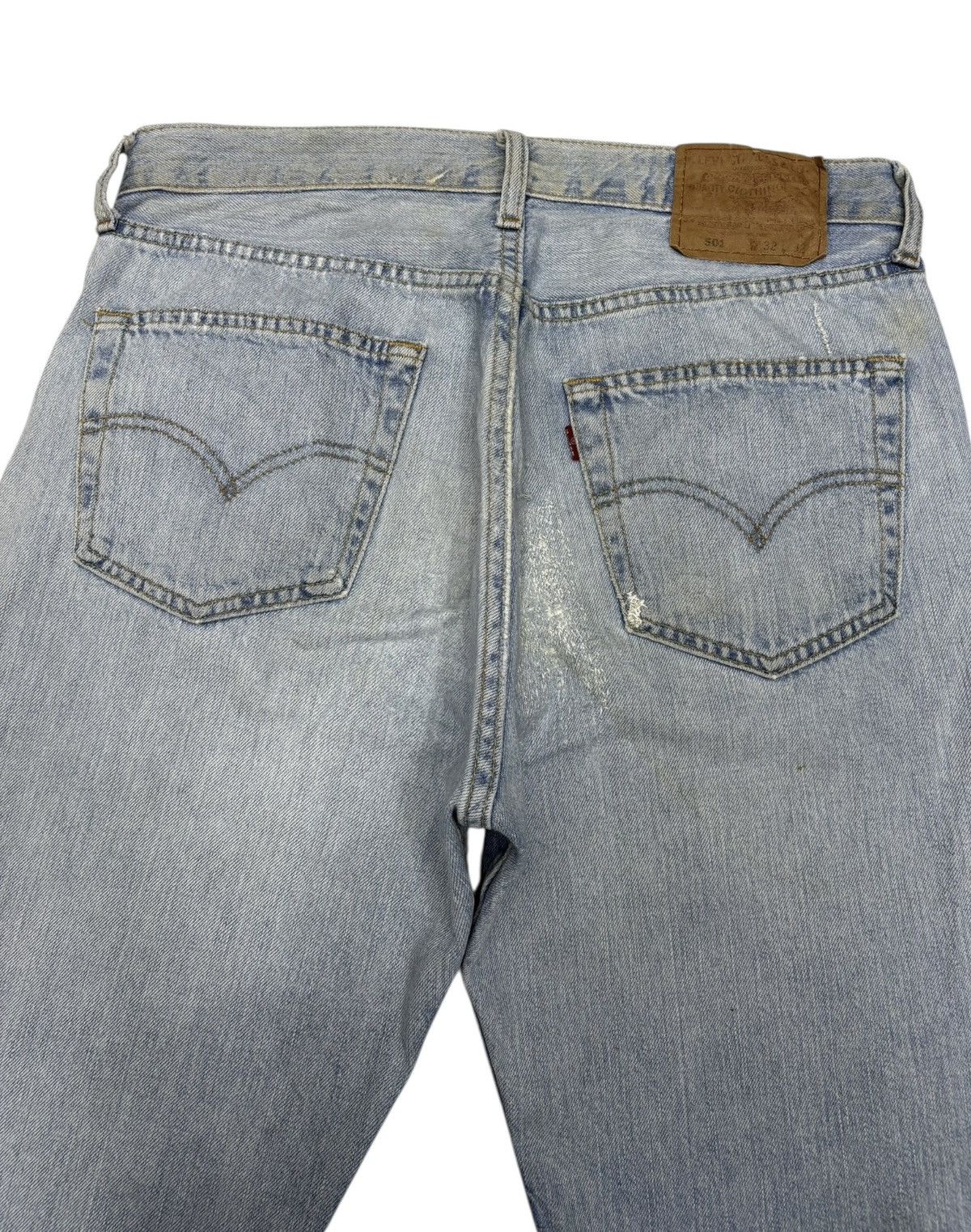 Kapital 🔥VINTAGE LEVIS 501 STITCH EMBROIDERY BLUE WASH JEANS Size US 31 - 6 Thumbnail