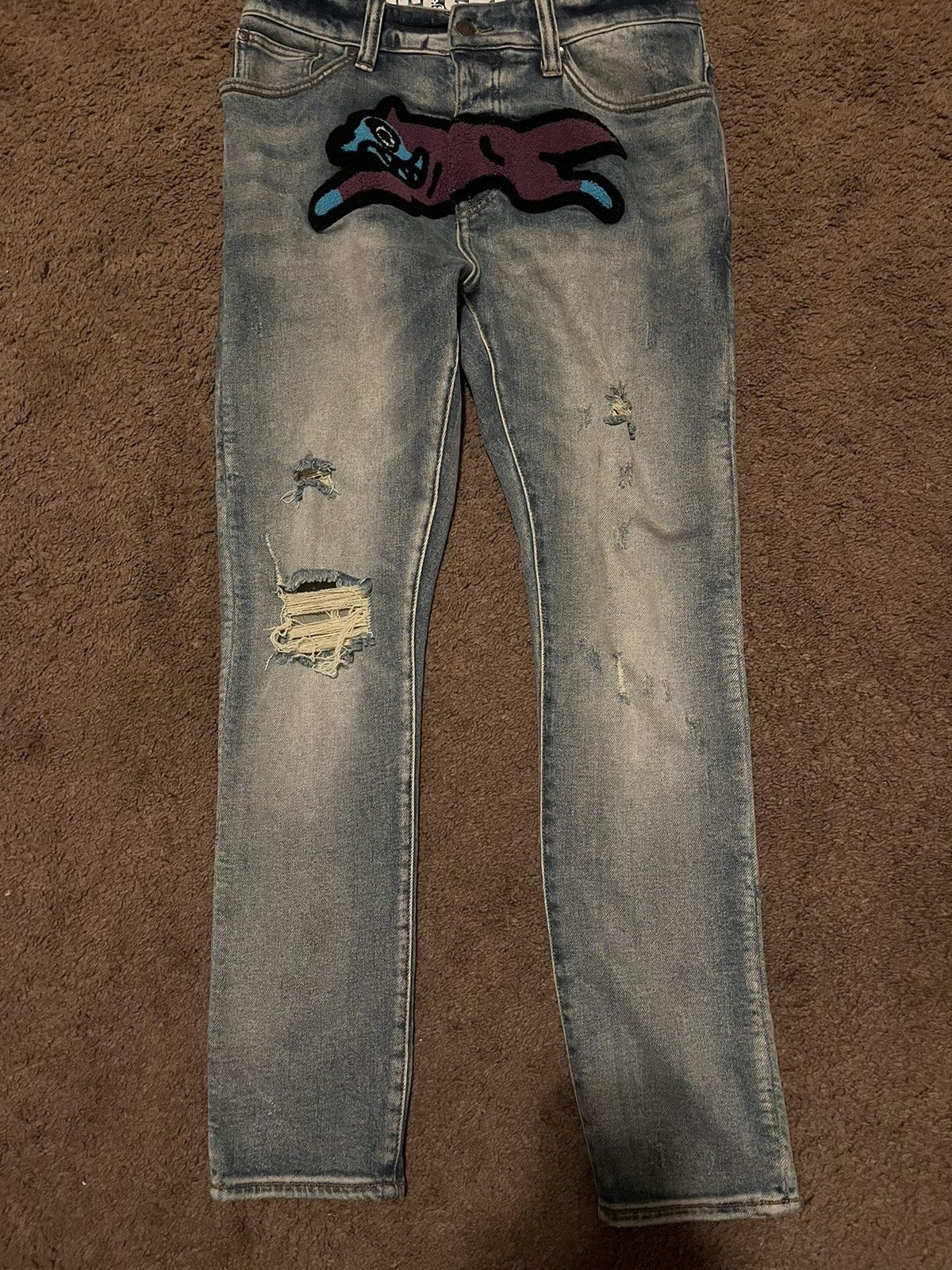 Billionaire Boys Club × Icecream icecream Running Dog Jeans Blue wash Size US 30 / EU 46 - 1 Thumbnail