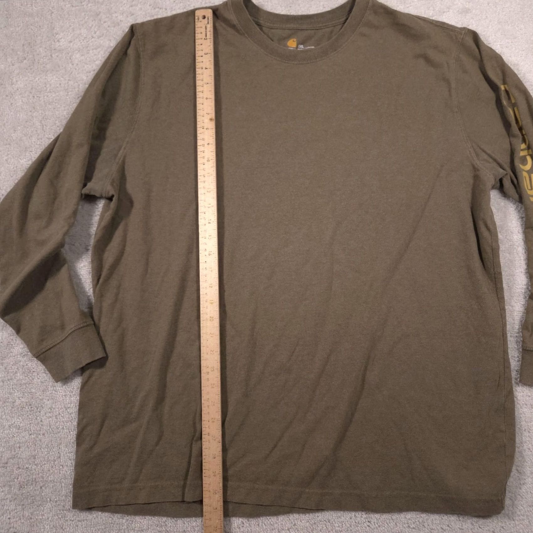 Carhartt Carhartt Mens 2XL Green Long Sleeve Workwear Shirt Graphic Tee Tagless Size US XXL / EU 58 / 5 - 6 Thumbnail