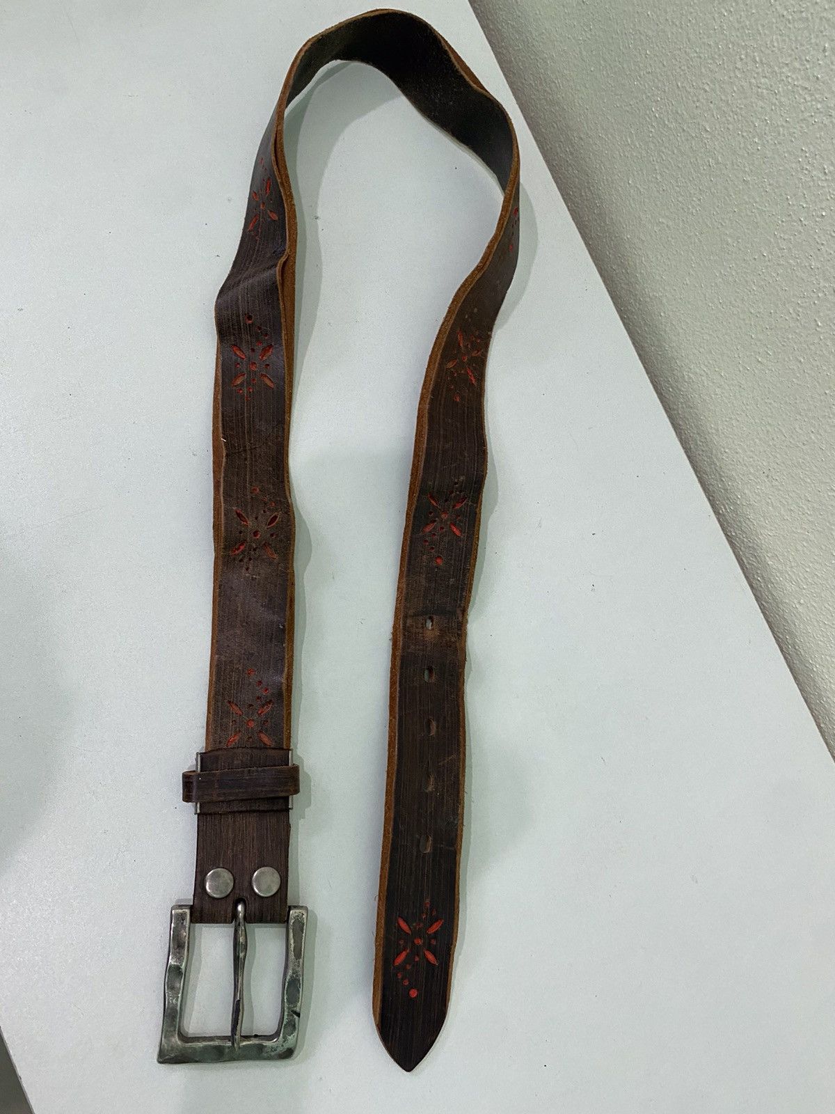 Japanese Brand Japanese Brand Leather Buckle Belt Size ONE SIZE - 6 Thumbnail