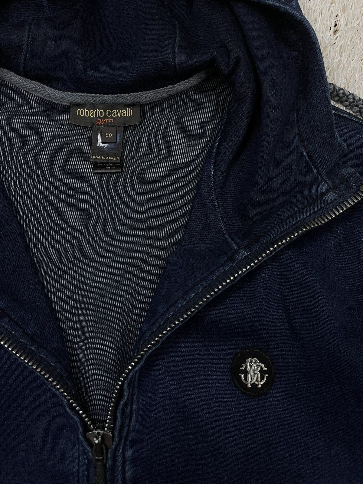Roberto Cavalli Roberto Cavalli Gym Stretch Denim Hoodie Jacket Sweatshirt Size US M / EU 48-50 / 2 - 4 Thumbnail
