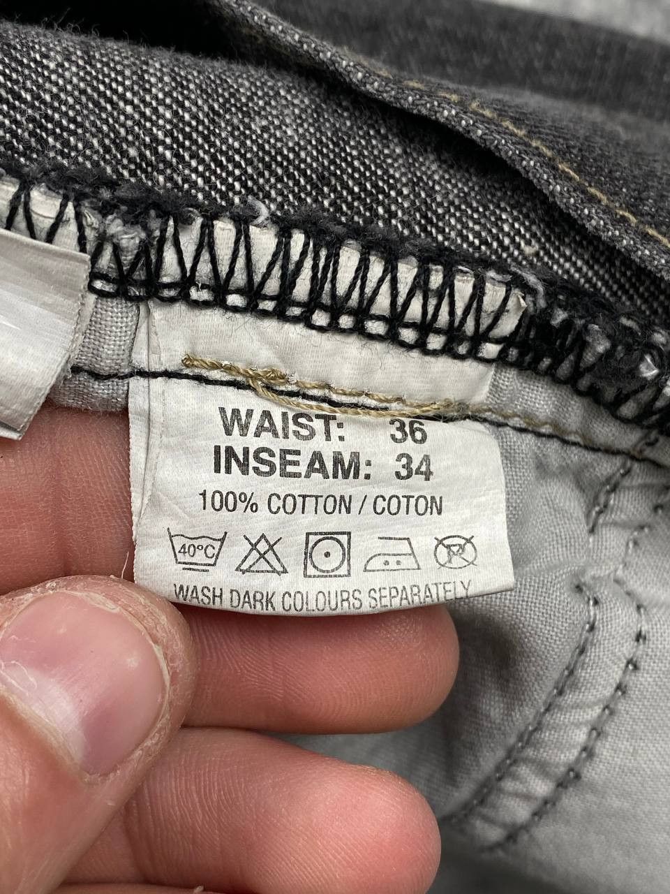 Yves Saint Laurent Vintage Yves Saint Laurent Baggy Jeans YSL Big Logo Men Size US 36 / EU 52 - 12 Thumbnail