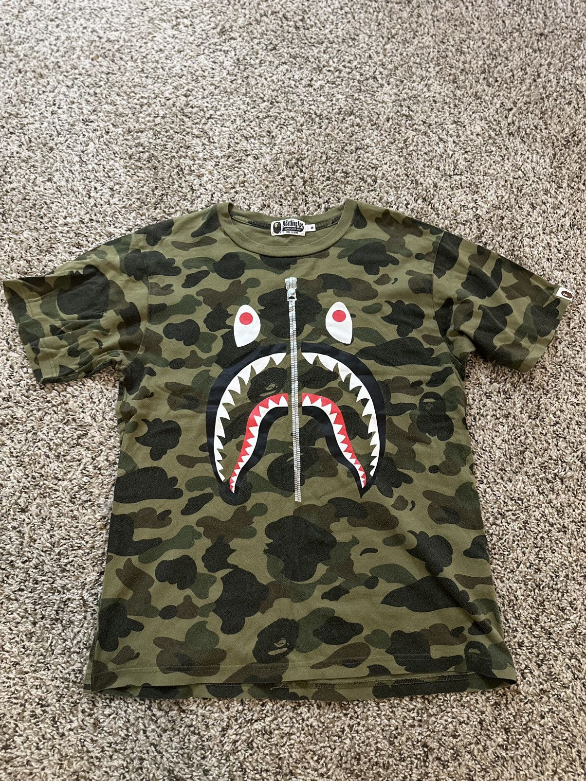 Bape Bape Zipper T-Shirt Size US M / EU 48-50 / 2 - 1 Thumbnail