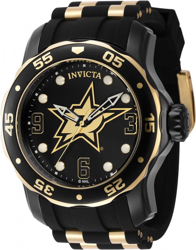 Invicta × NHL NHL Dallas Stars Quartz Black Dial Men's Watch Size ONE SIZE - 1 Thumbnail