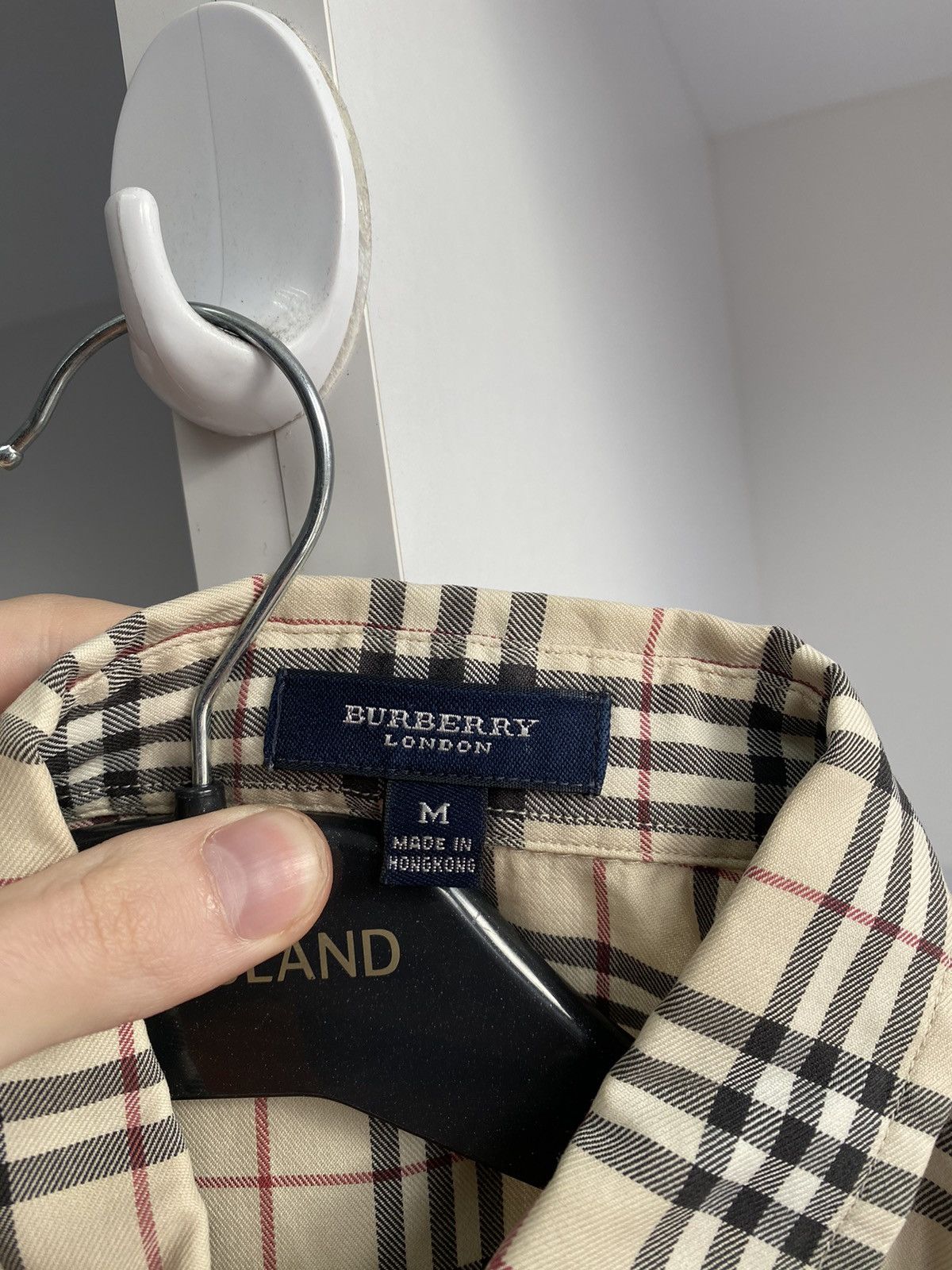 Burberry × Designer × Vintage Vintage Burberry Kids Nova Check Button Up Shirt Size US M / EU 48-50 / 2 - 7 Thumbnail