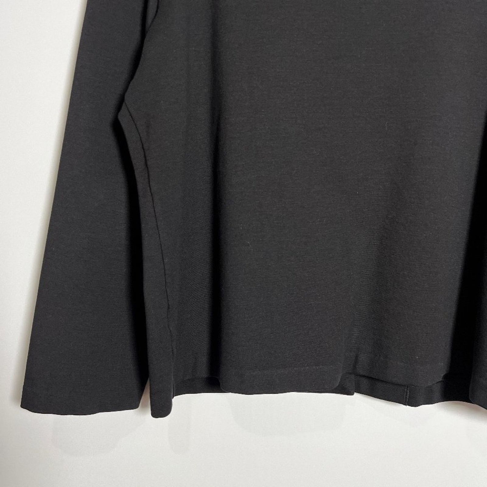 Eileen Fisher Eileen Fisher Black Stretch Blazer Pockets USA Size L Size L / US 10 / IT 46 - 10 Thumbnail