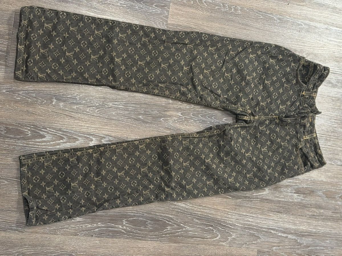 Louis Vuitton Louis Vuitton Monogram Denim Jeans | Grailed