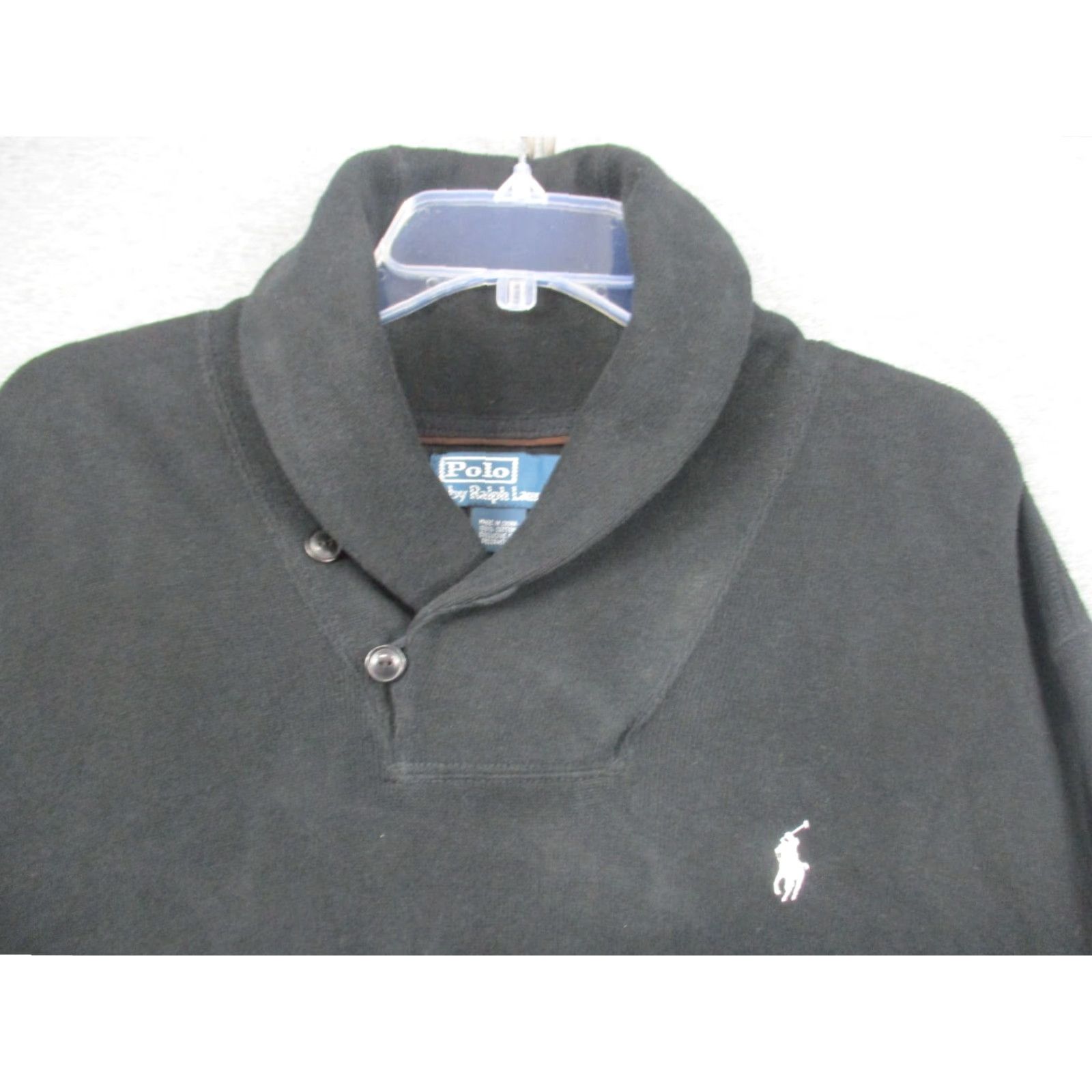 Polo Ralph Lauren VINTAGE Polo Ralph Lauren Sweater Cowl Neck Men's XL Black Estate Rib Size US XL / EU 56 / 4 - 6 Thumbnail
