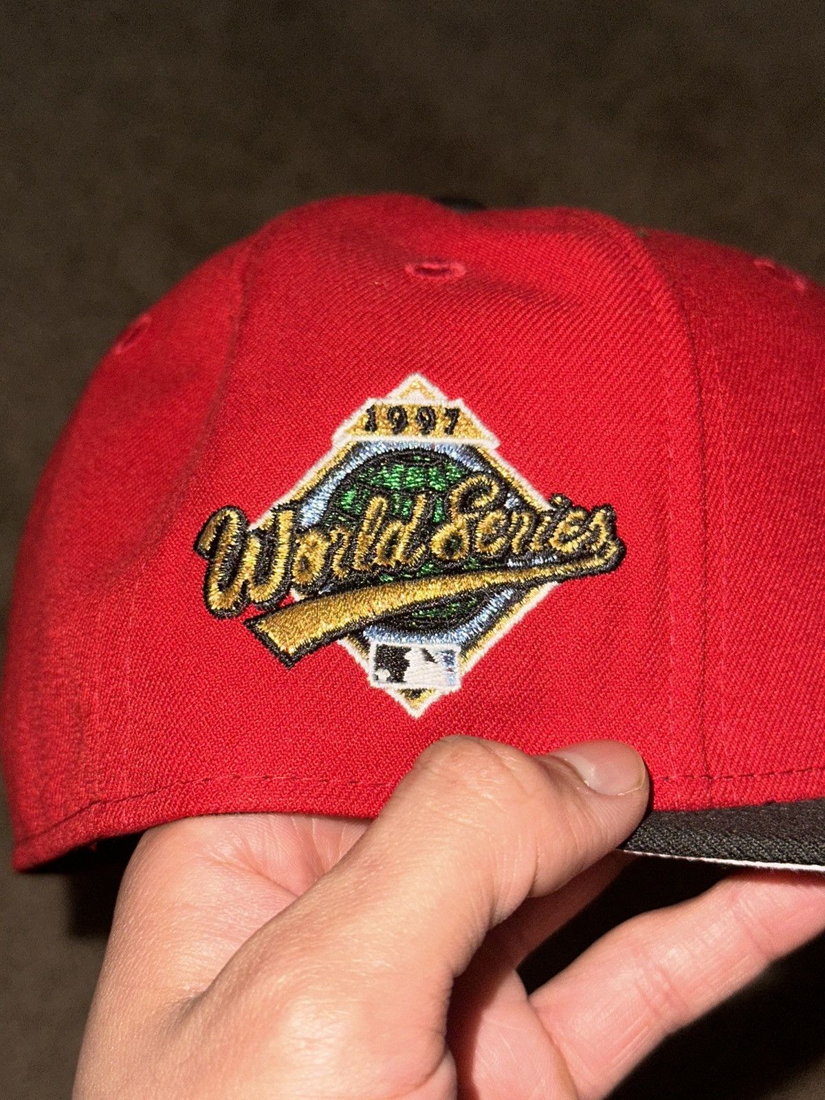 Hat Club × MyFitteds × New Era HAT CLUB Miami Marlins 1997 WS Side Patch Size 7 1/8 Size ONE SIZE - 3 Thumbnail