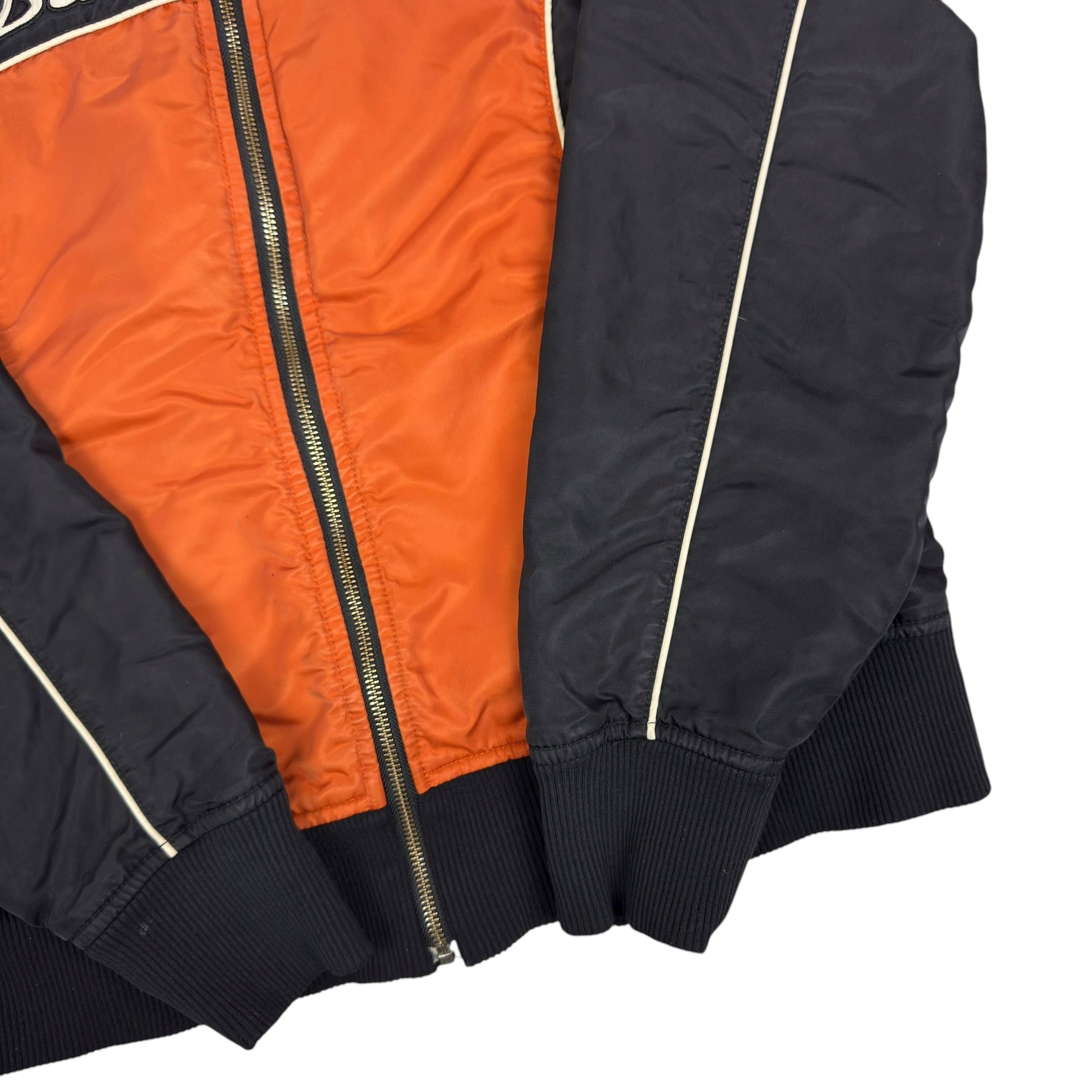 Harley Davidson Harley-Davidson Orange Black Full Zip Bomber Jacket XL Size XL / US 12-14 / IT 48-50 - 7 Thumbnail