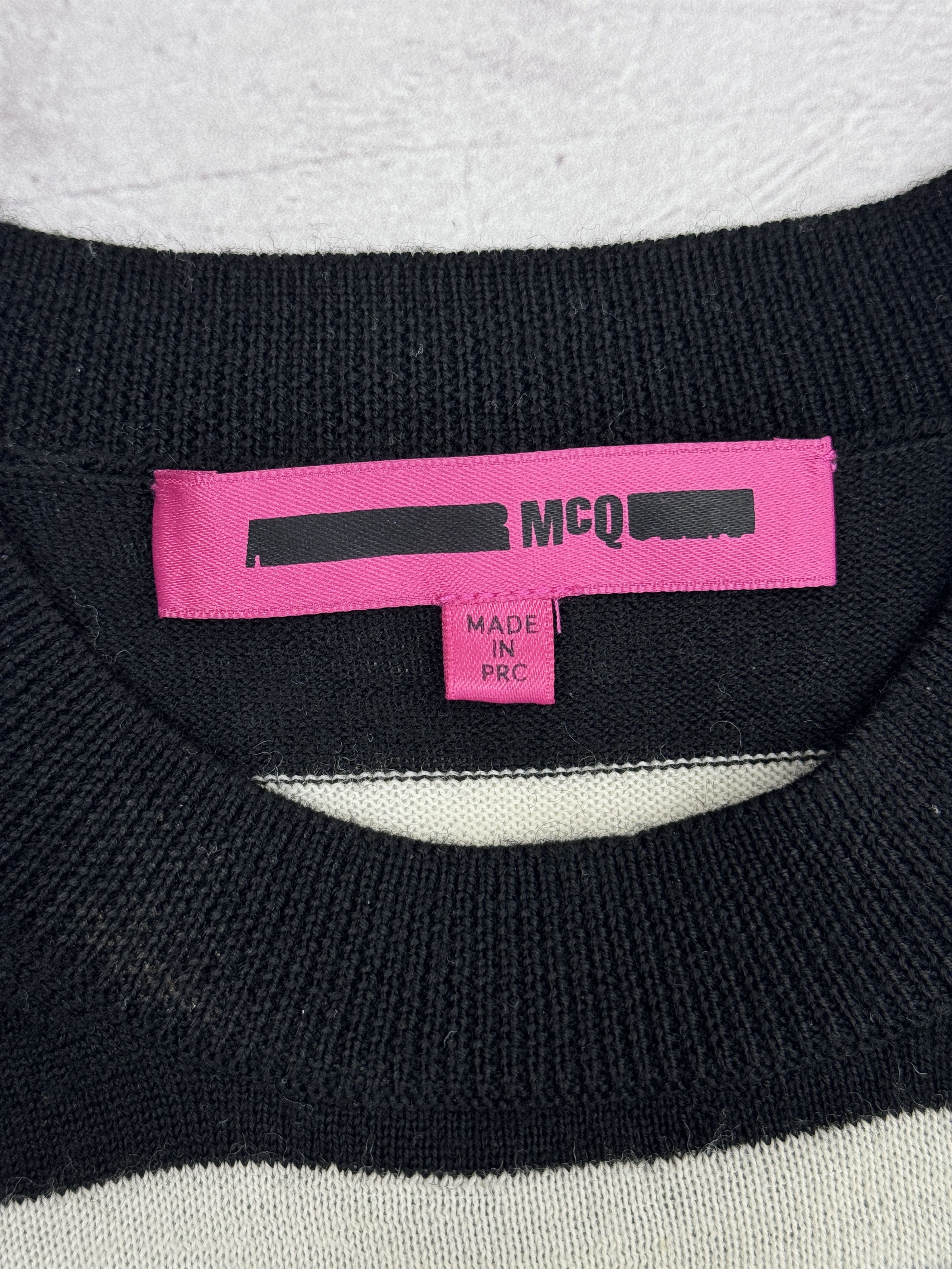 Alexander McQueen × MCQ McQ Alexander McQueen Striped Sweater Embroidered Swallow Size XXS / US 00 / IT 34 - 11 Thumbnail
