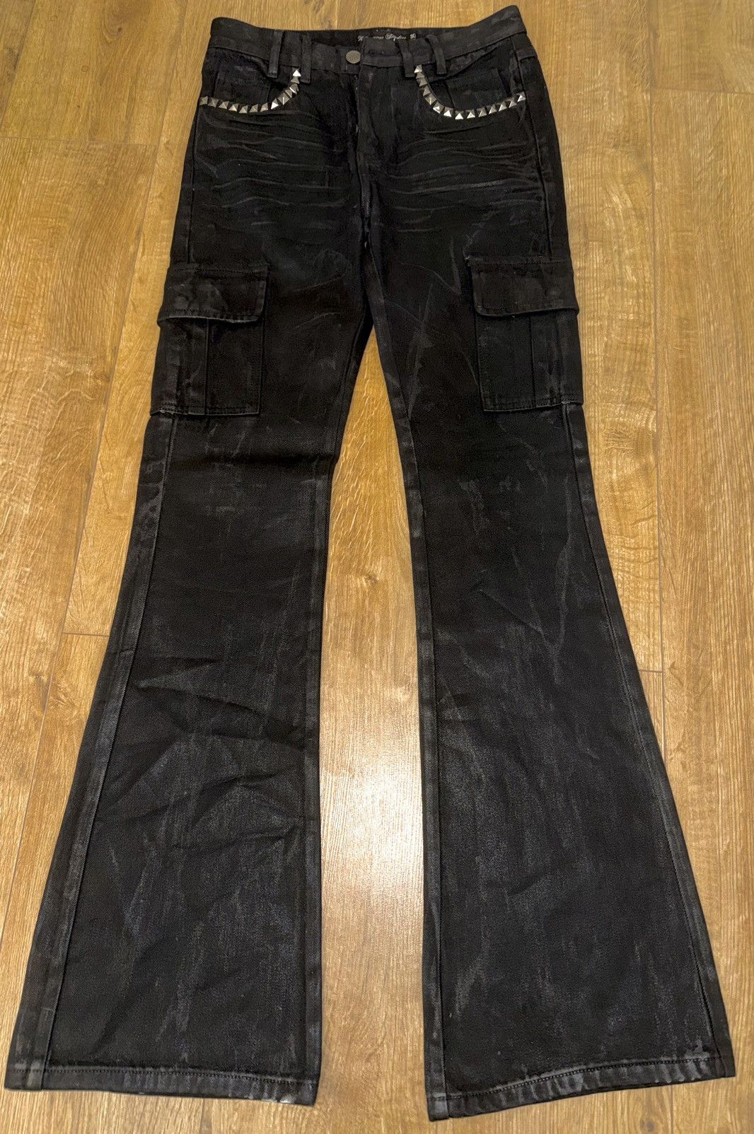 Other VENDETTA WAXED DENIM JEANS Size US 28 / EU 44 - 2 Thumbnail