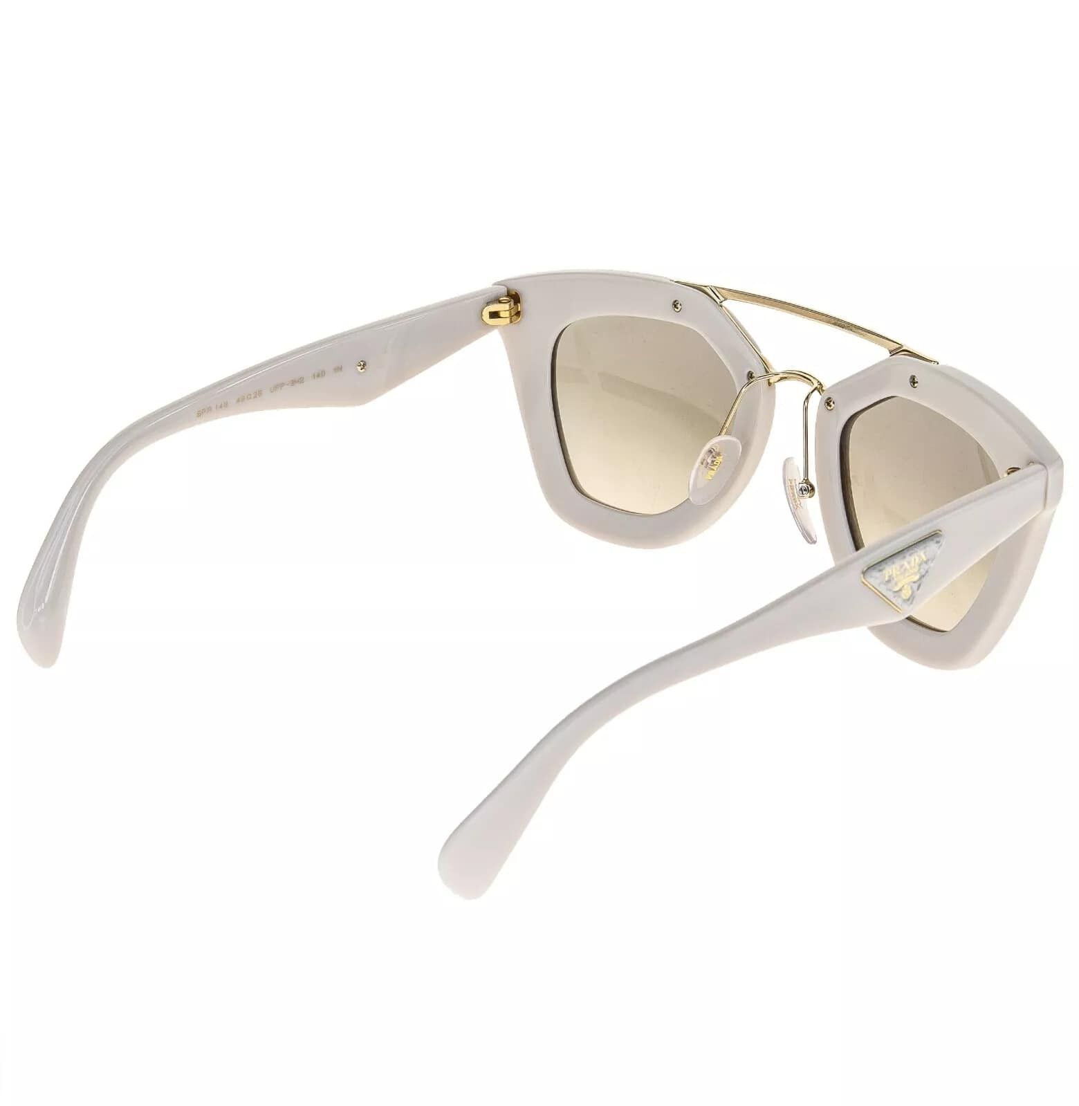 Prada PRADA 14S Cinema ORNATE SAFFIANO LEATHER PR14SS Sunglasses Size ONE SIZE - 5 Thumbnail