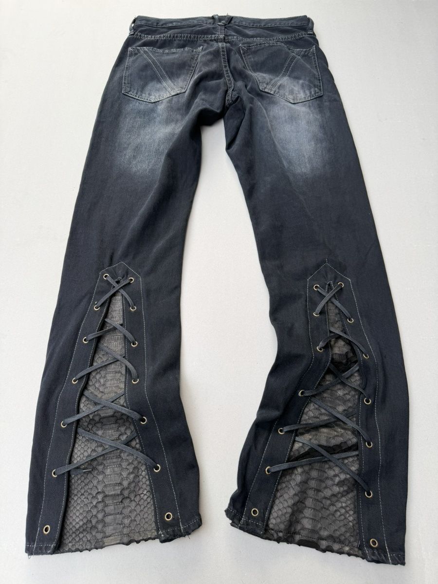 Vanquish lace up flare jeans Size US 32 / EU 48 - 5 Thumbnail