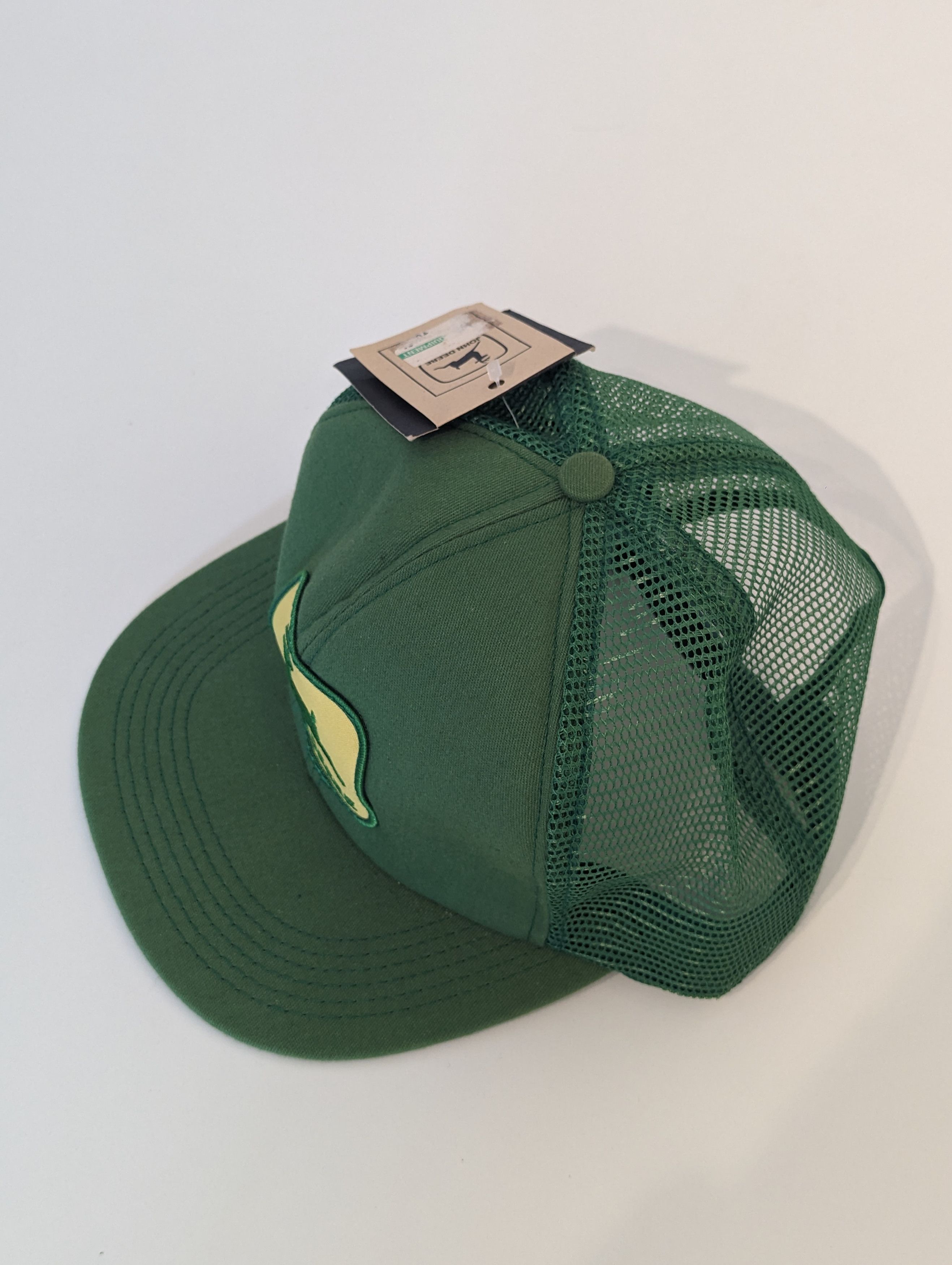 John Deere Vintage Rare John Deer Patch Snapback Trucker Hat Size ONE SIZE - 4 Thumbnail
