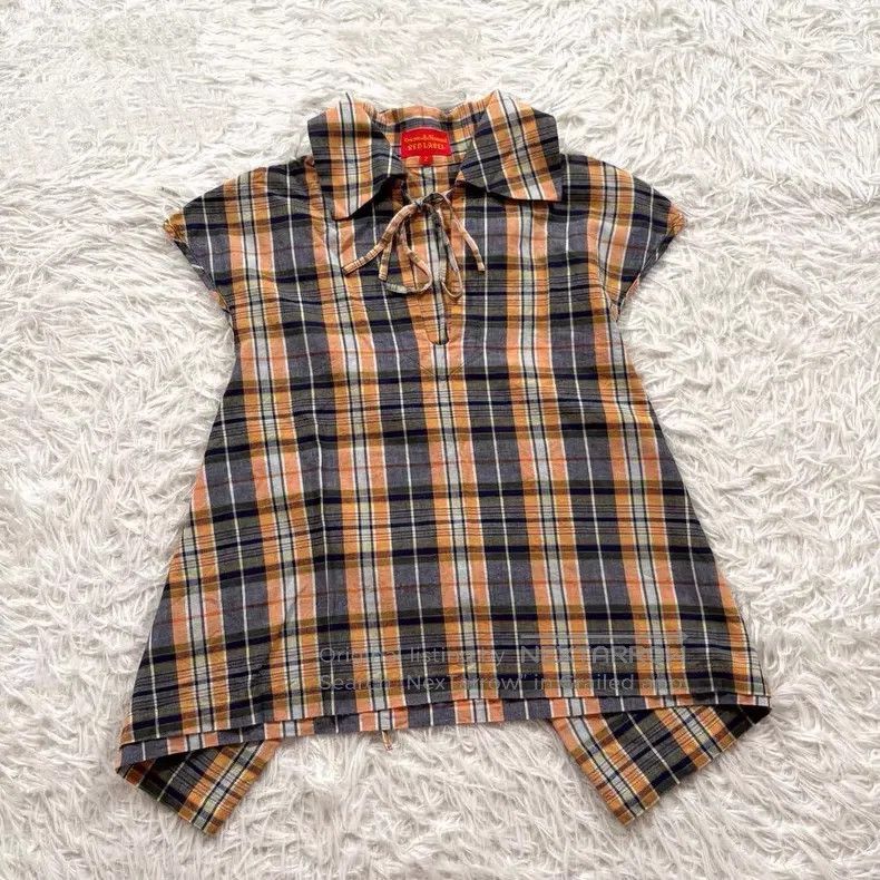 Vivienne Westwood Vivienne Westwood Red label bow-knotted checkered sleevele Size M / US 6-8 / IT 42-44 - 1 Thumbnail