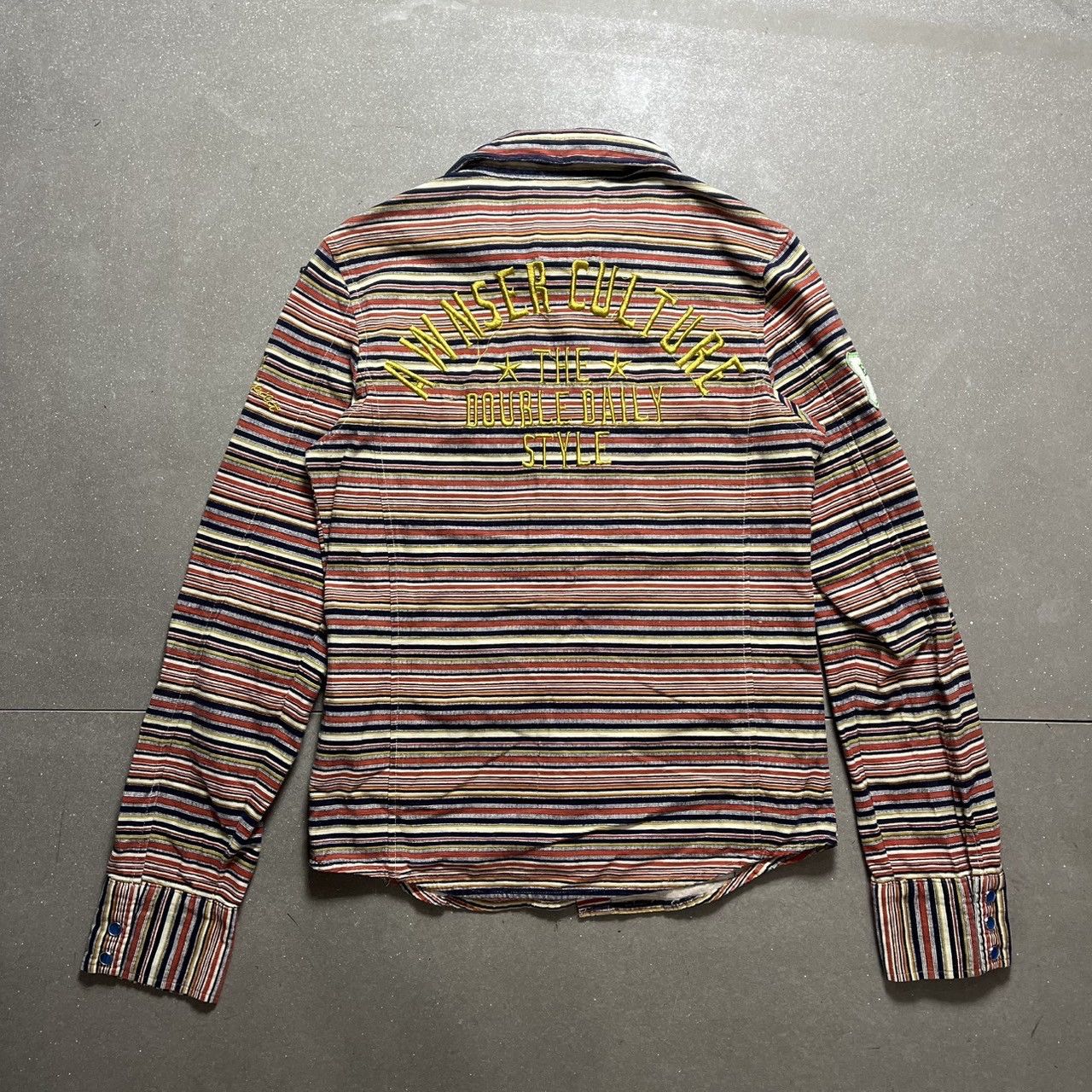 If Six Was Nine × Japanese Brand × Le Grande Bleu (L.G.B.) Riot Japanese Brand Stripe Shirt Size S / US 4 / IT 40 - 8 Thumbnail