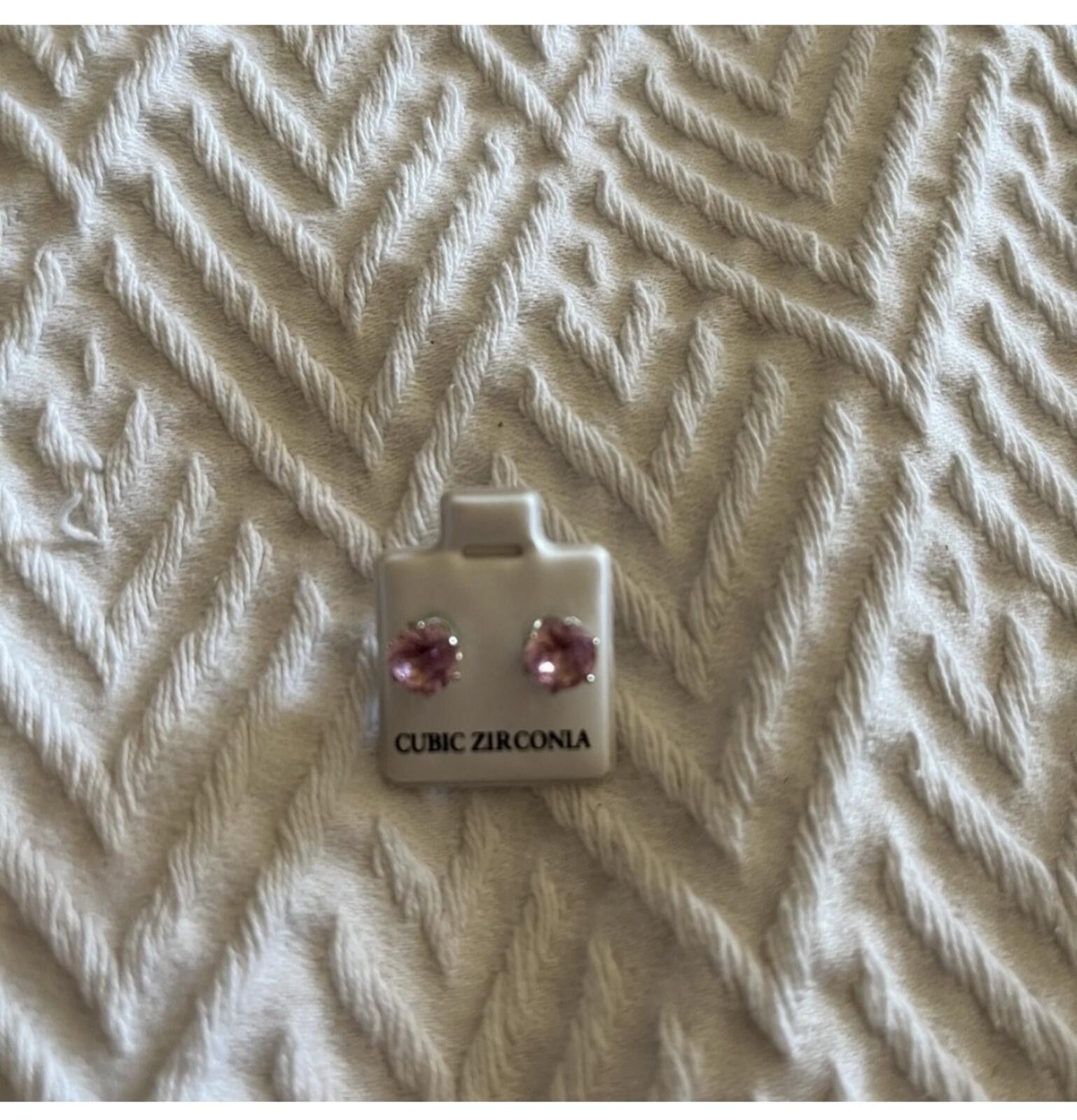 Other Cubic zirconia pink stud earrings Size ONE SIZE - 3 Thumbnail