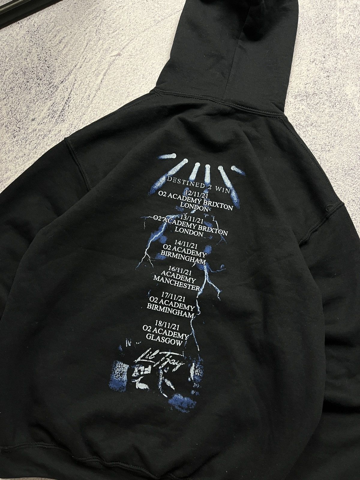 Band Tees × Rap Tees Lil Tjay Destined 2 Win 2021 Tour Hoodie Rare Size US M / EU 48-50 / 2 - 9 Thumbnail