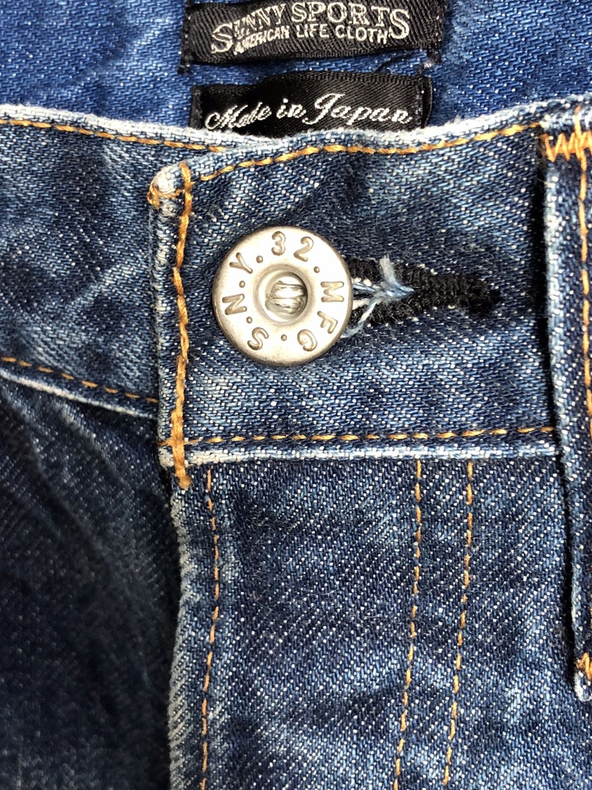 Japanese Brand Sunny Sports Distressed Jeans Size US 33 - 9 Thumbnail