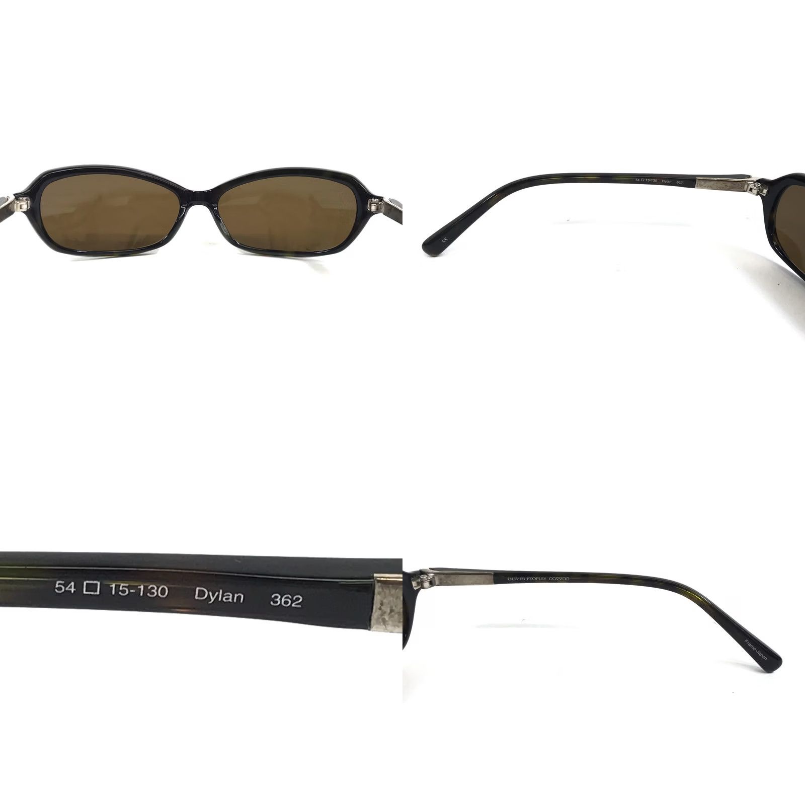 Oliver Peoples Sunglasses Dylan 362 Brown Cat Eye Frames with Dark Brown Lenses VINTAGE Oliver Peoples Sunglasses Dylan 362 Brown Cat Eye  main image 4