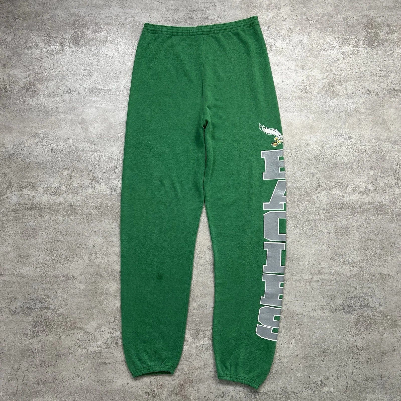 NFL × Vintage PHILADELPHIA EAGLES SWEATPANTS 1991 KELLY GREEN MEN'S SIZE M Size US 30 / EU 46 - 2 Thumbnail