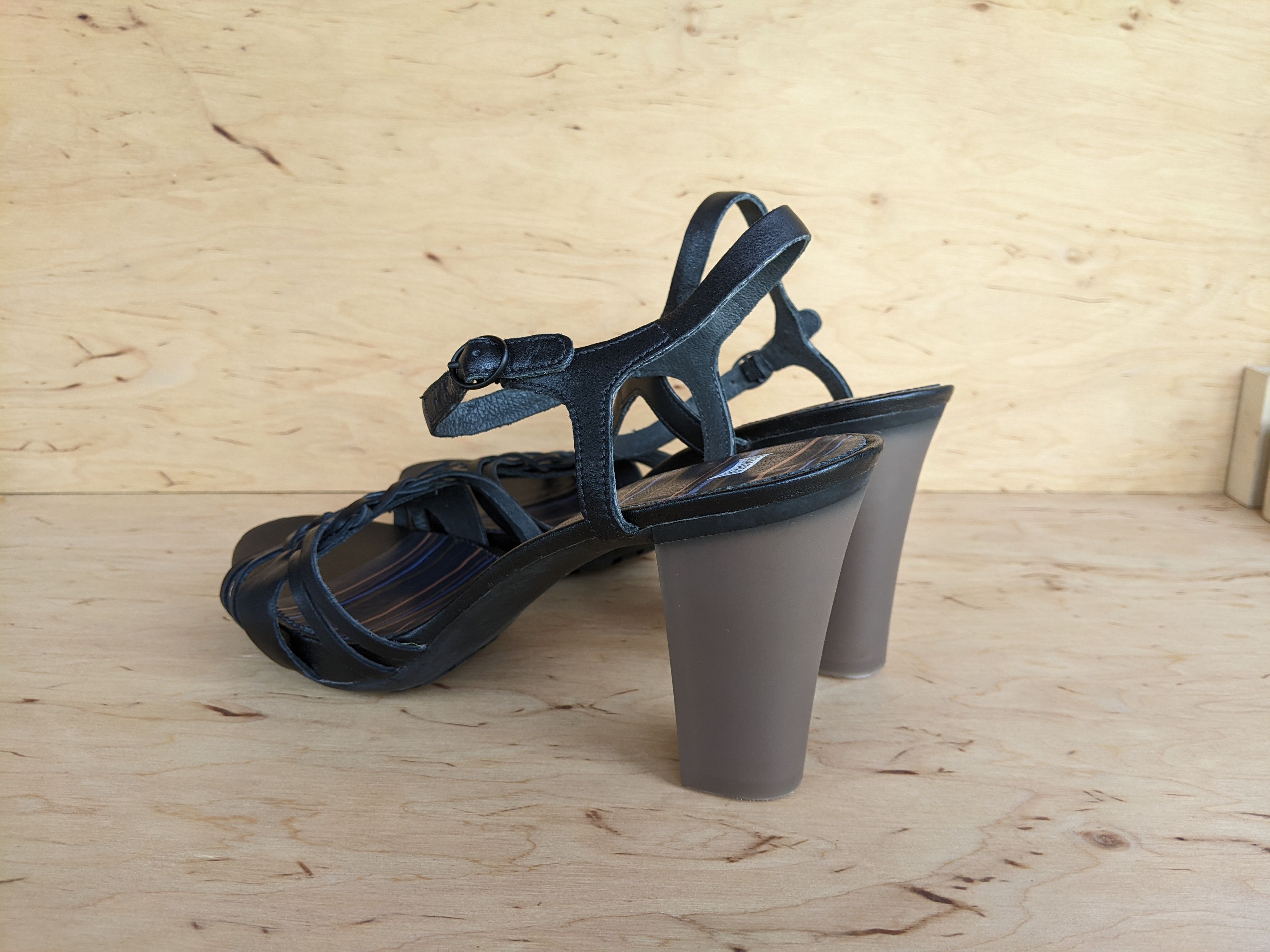 Camper Camper Womens Heels Shoes Ariadna Black Prada Dior Sandals Size US 8.5 / IT 38.5 - 8 Thumbnail