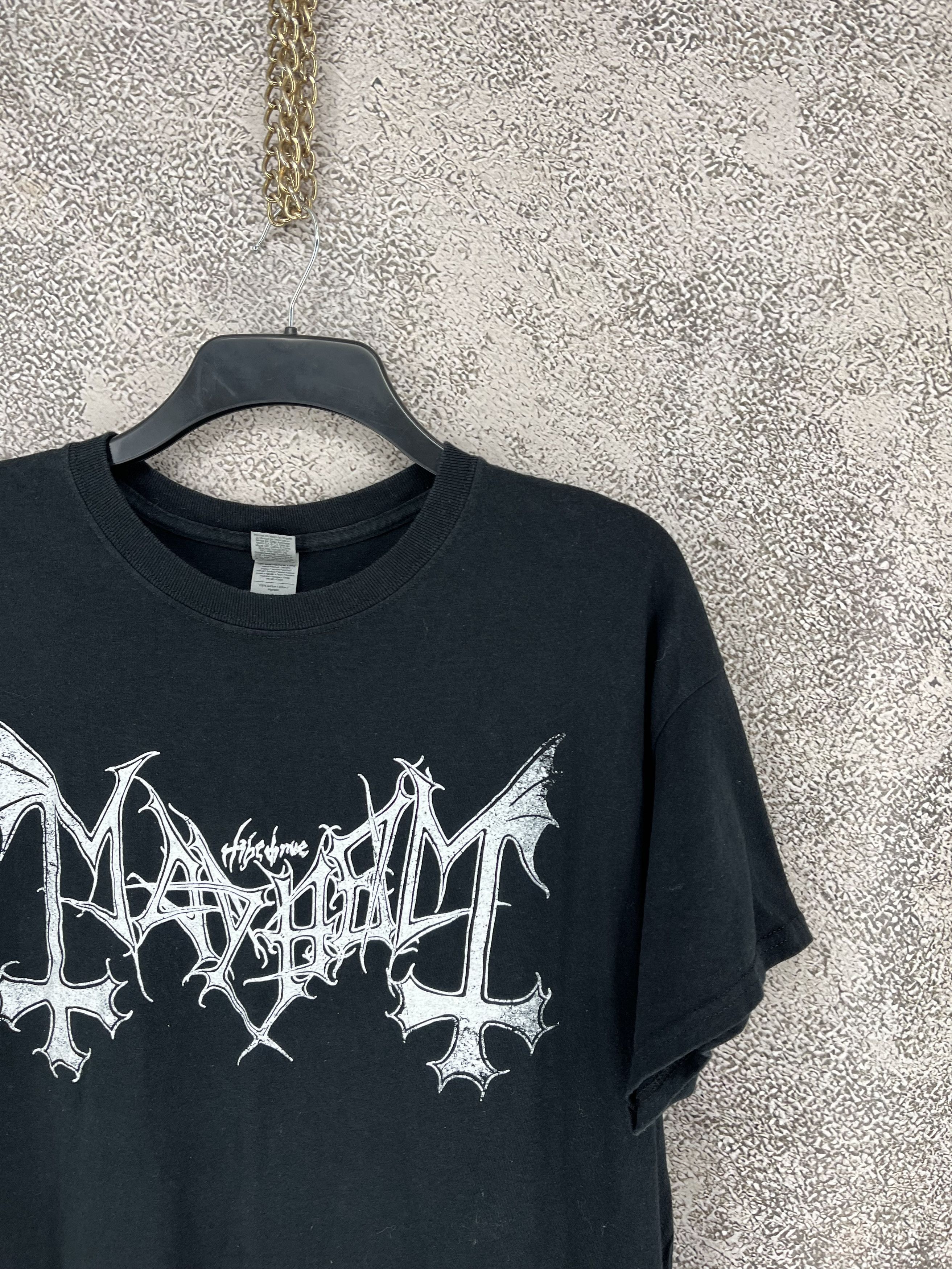 Band Tees 90s Mayhem Logo Black Metal Tshirt Burzum COF Size US M / EU 48-50 / 2 - 5 Thumbnail
