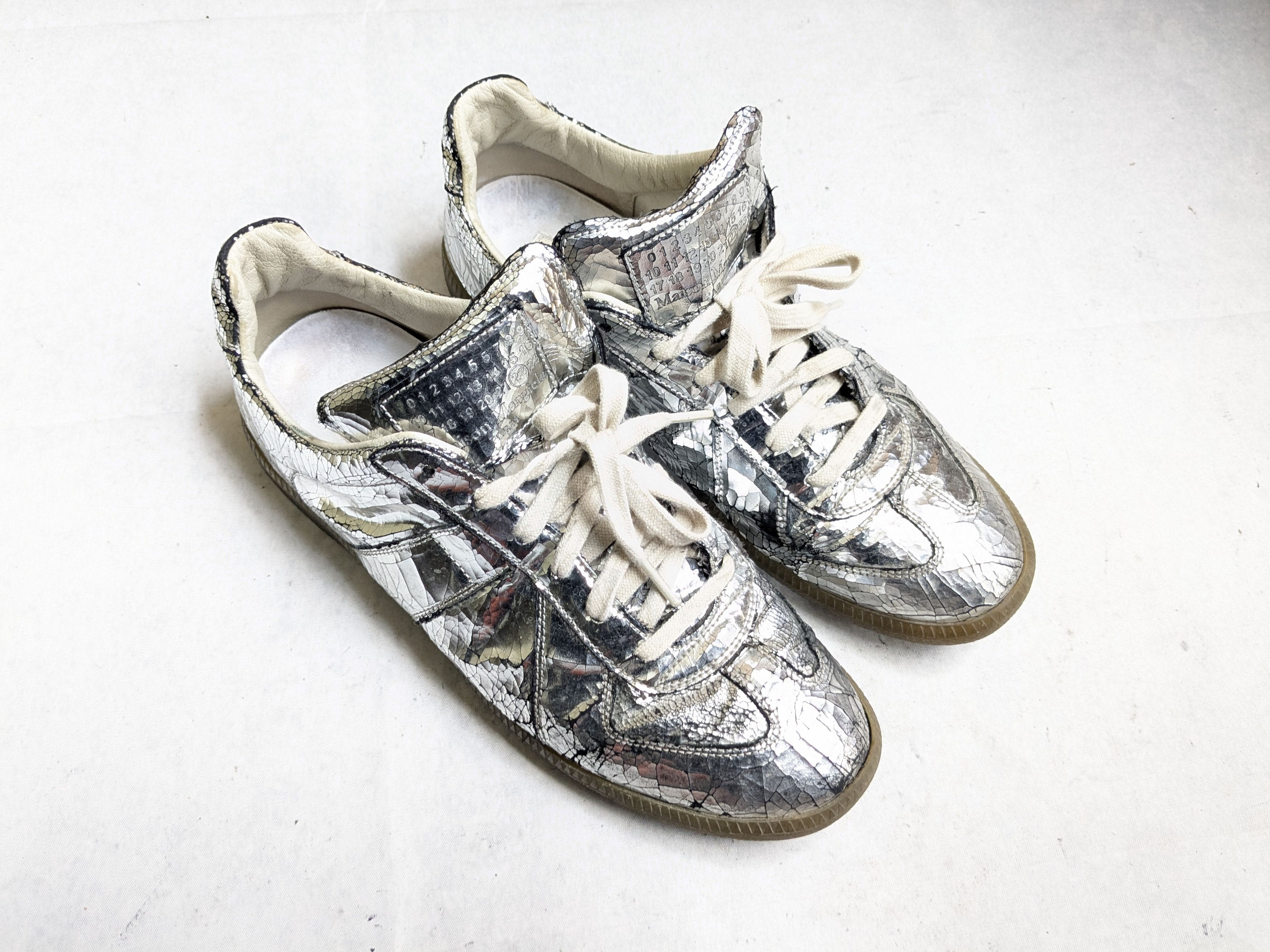 Maison Margiela Maison Margiela Replica GAT Silver 9 42 Low Tops Size US 9 / EU 42 - 4 Thumbnail