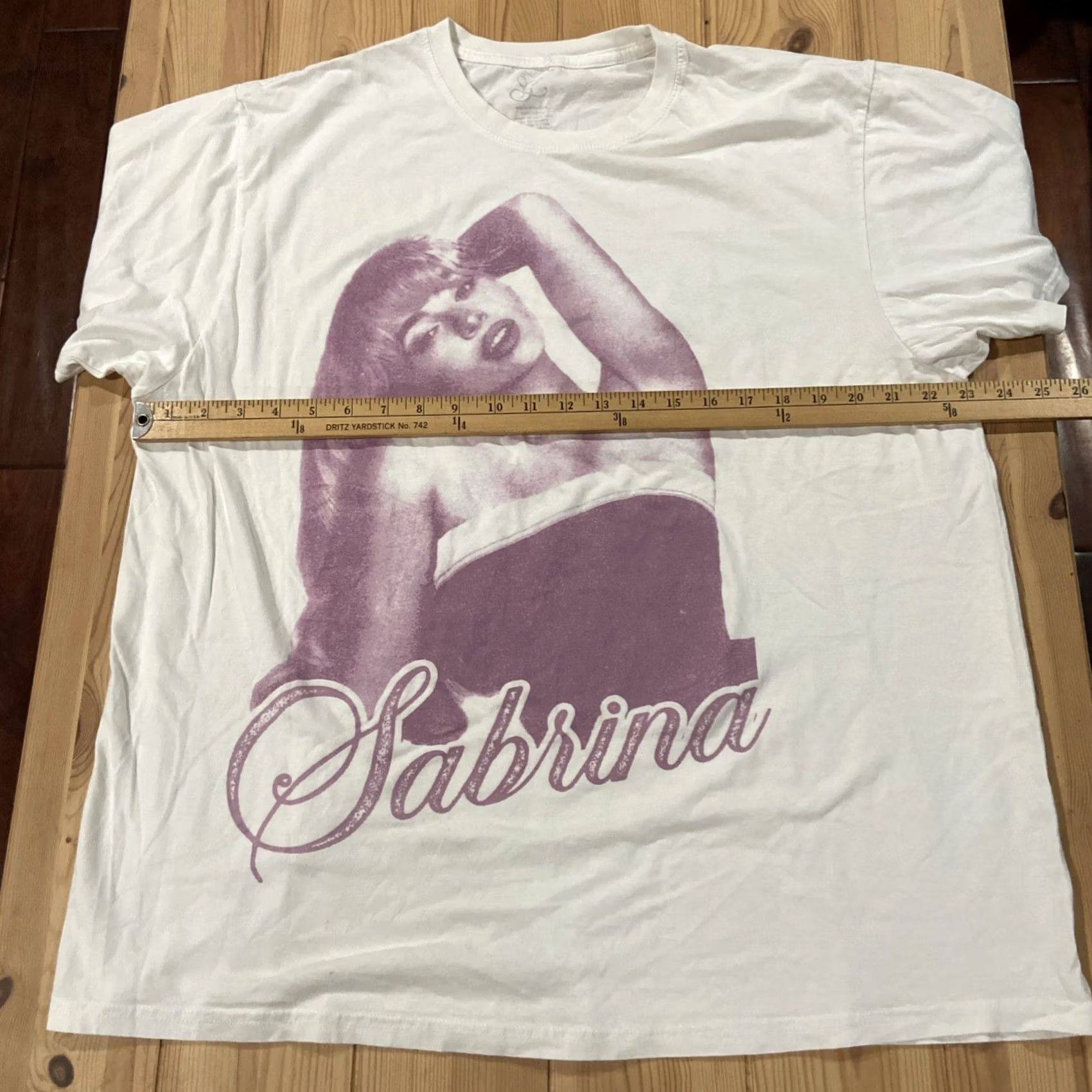 Vintage Sabrina Carpenter Unisex T-Shirt Ivory 2XL 100% Cotton Shirt Women Mens Basic Photo Tee Shirt Size XXL / US 16-18 / IT 52-54 - 6 Thumbnail