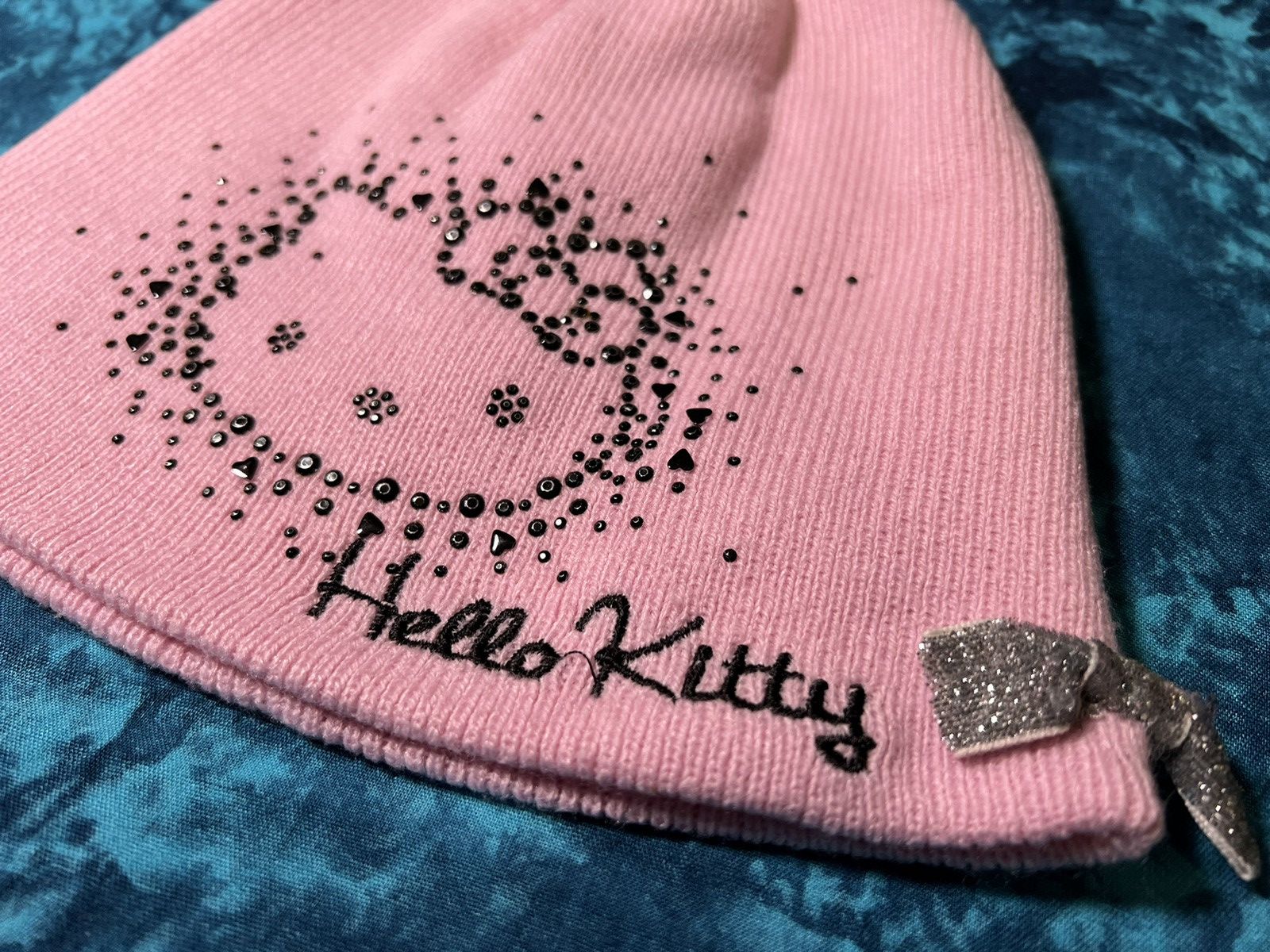 Japanese Brand Y2k Hello Kitty Beanie Hat Hello Bunny Big Logo Size ONE SIZE - 5 Thumbnail