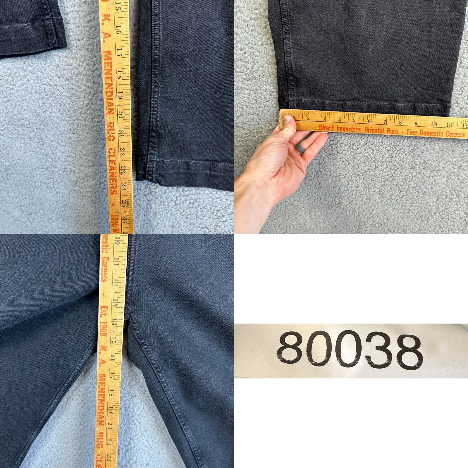 FatFace Fat Face Keswick Jeans Cropped Wide Leg Womens 16R Black Denim NEW Pockets Comfort Stretch Size 38" / US 16 / IT 52 - 8 Thumbnail