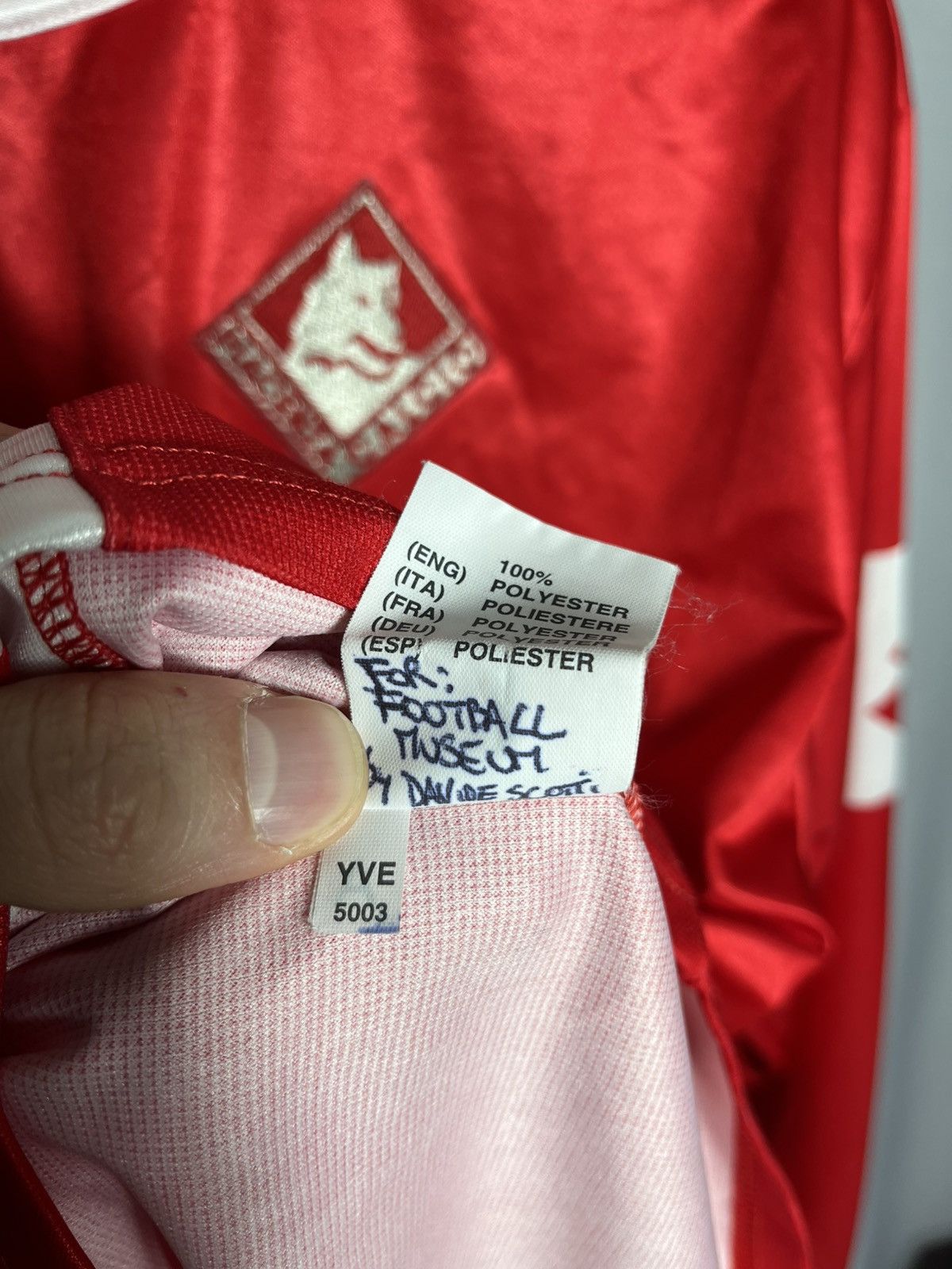 Lotto Sport Piacenza Calcio 2003 2004 Tarana #33 long sleeve jersey Size US XL / EU 56 / 4 - 9 Thumbnail