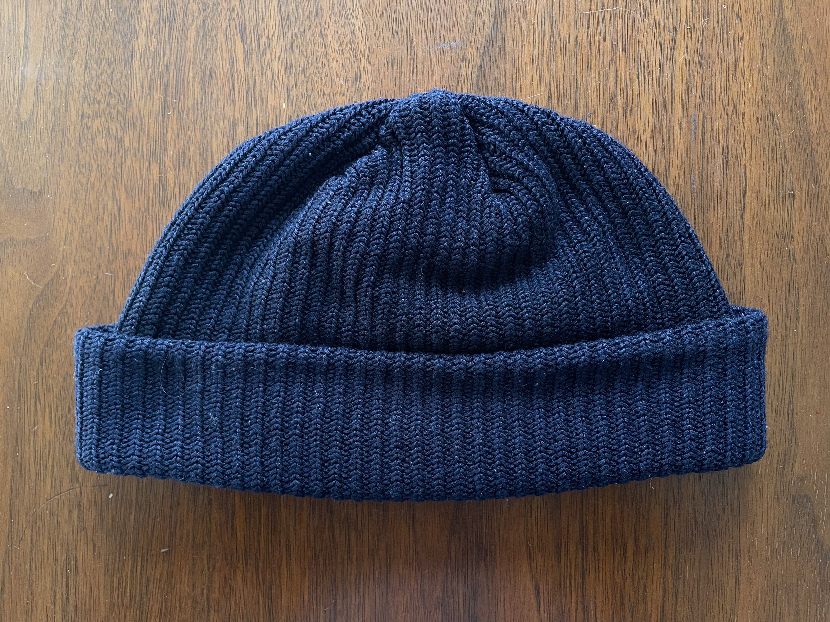 Noah Noah Core Logo Beanie Dark Navy Size ONE SIZE - 2 Thumbnail