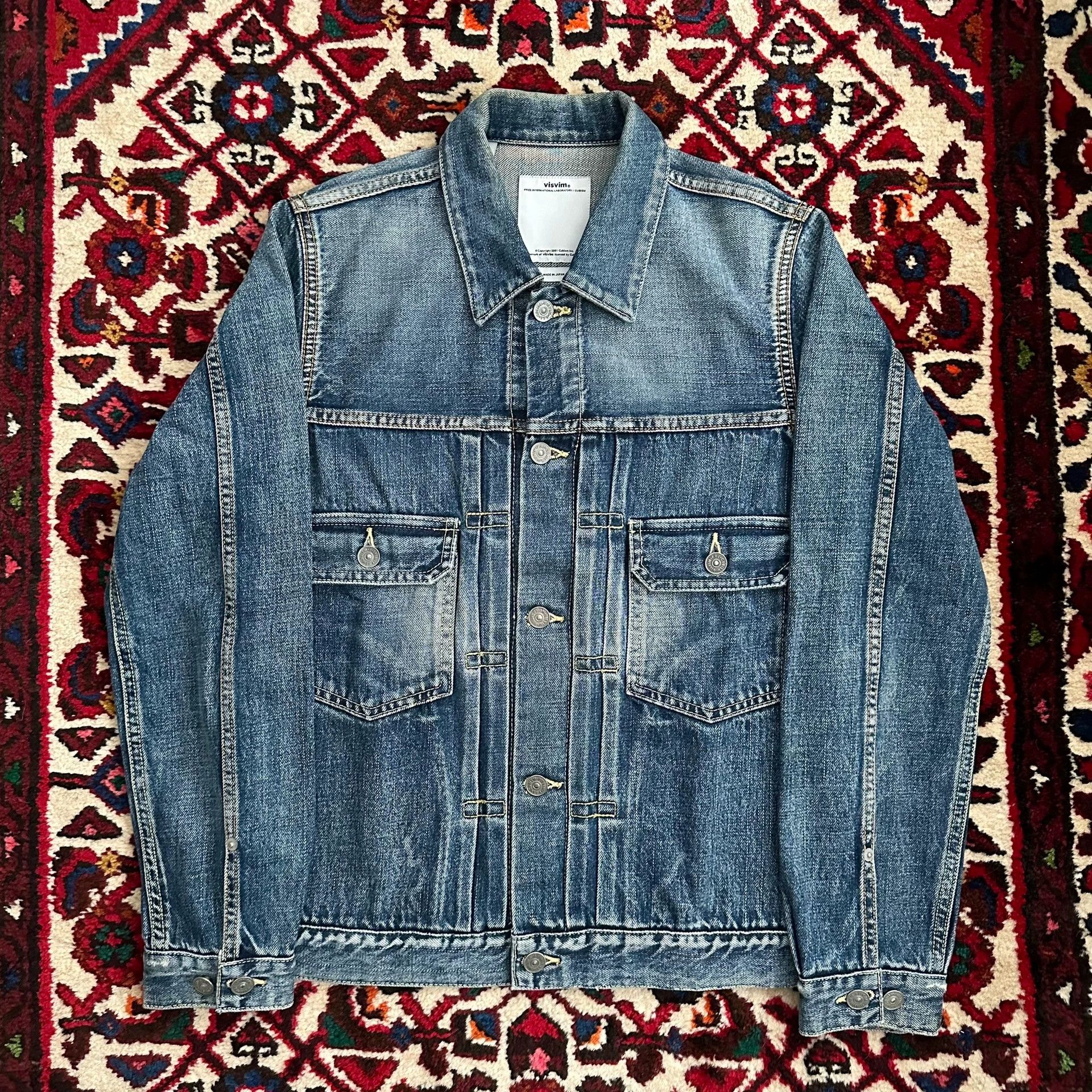 Visvim visvim 12aw 101 Denim Jacket Yellow Mud Wash 1 Size US S / EU 44-46 / 1 - 1 Thumbnail