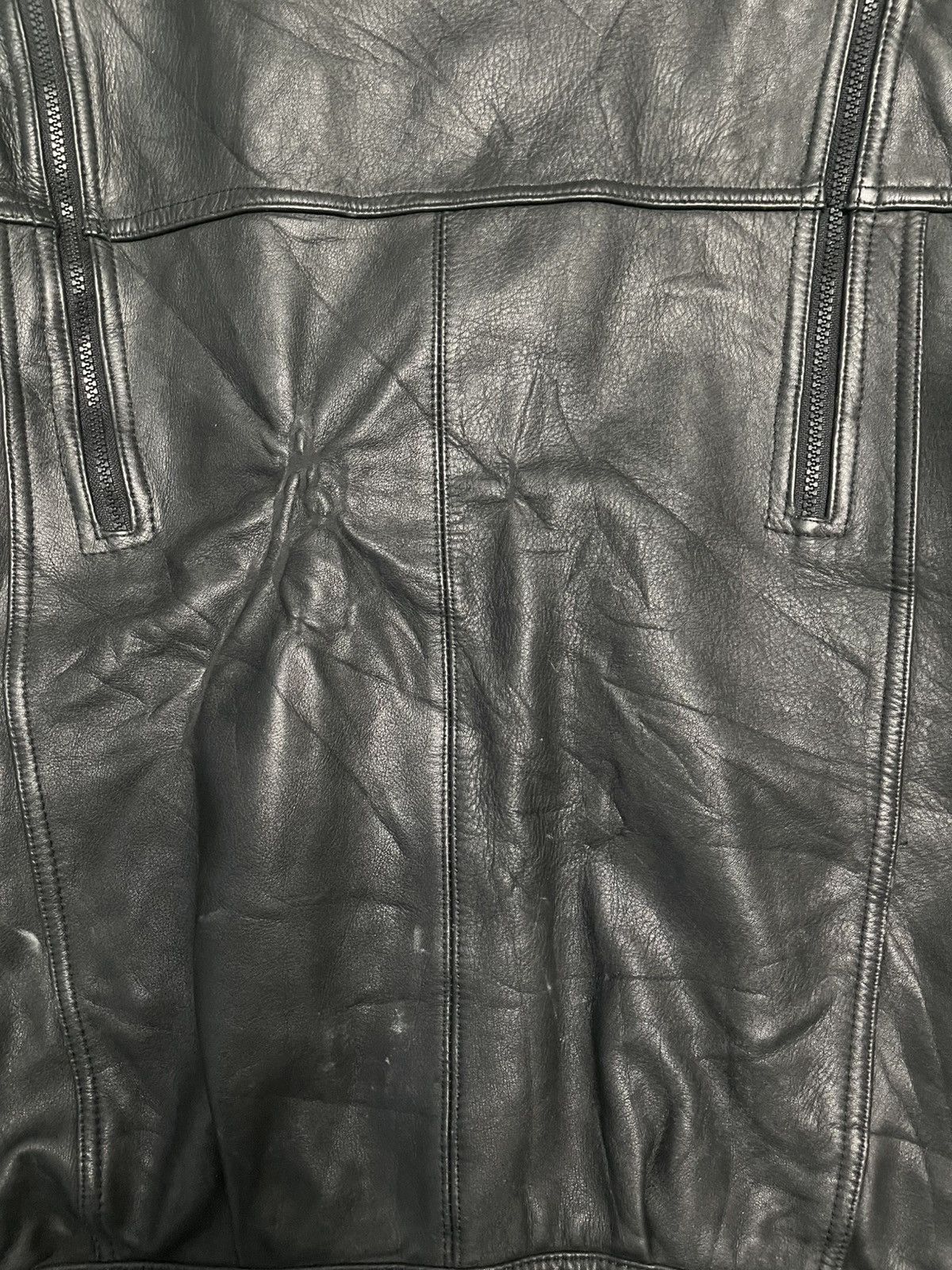 Other Vintage PLICANA leather biker Jacket Size US L / EU 52-54 / 3 - 15 Thumbnail