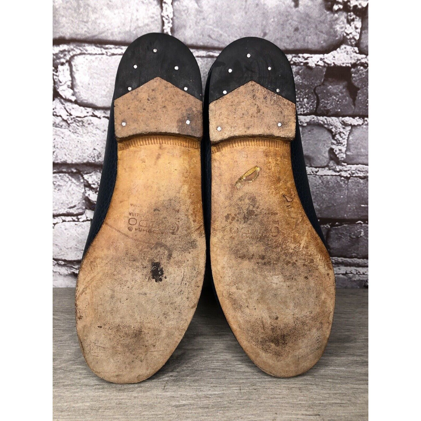 Guidi Guido Navy Blue Leather Slip On Horsebit Loafers Flats Shoes Size US 9 / IT 39 - 13 Thumbnail