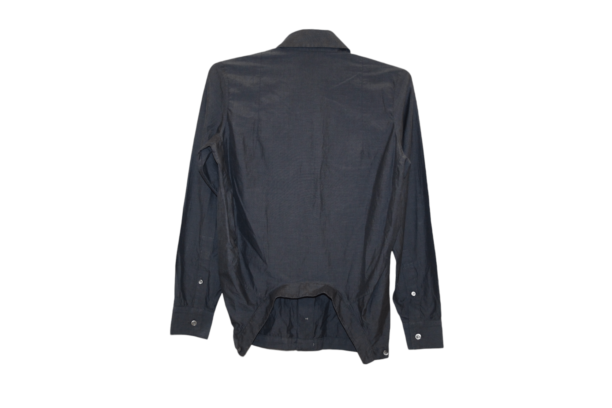 Pas de Calais Pas De Calais lhidden button brushed cotton shirt Size S / US 4 / IT 40 - 2 Thumbnail
