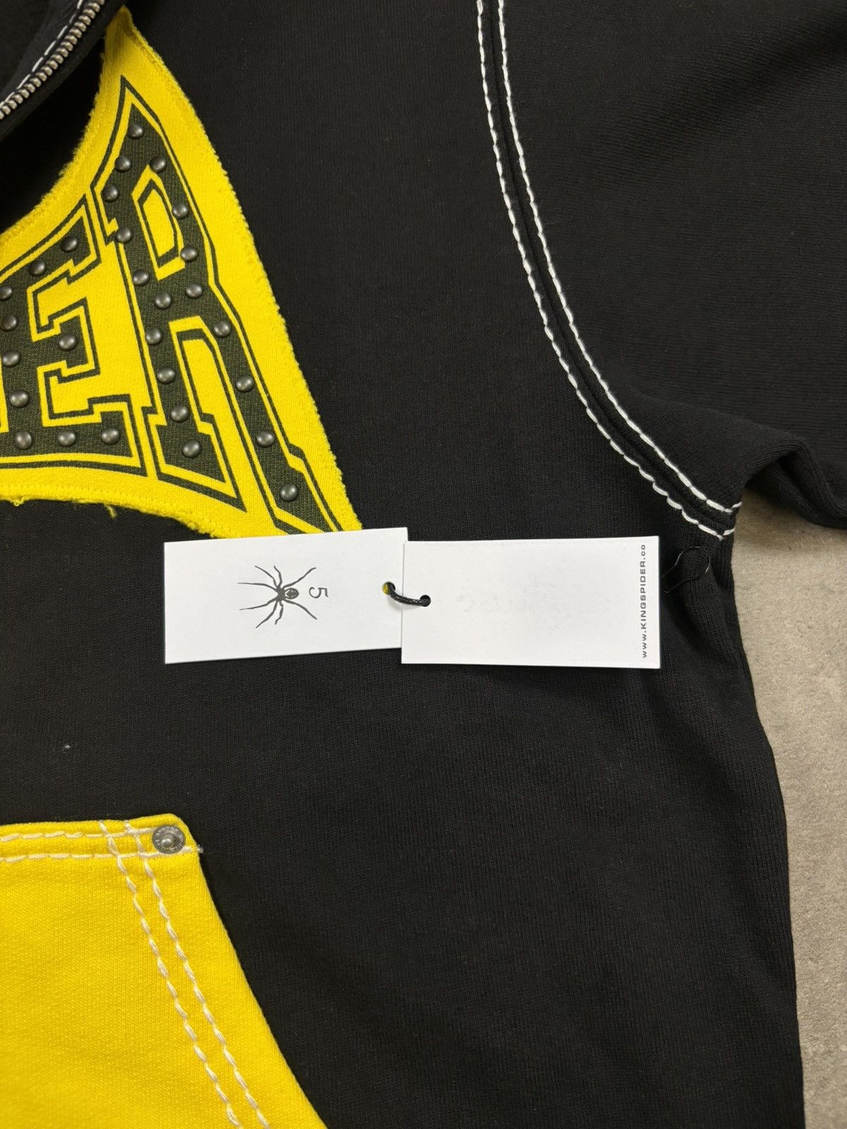 Sp5der Sp5der T&F Zip Hoodie, Black Size US M / EU 48-50 / 2 - 6 Thumbnail
