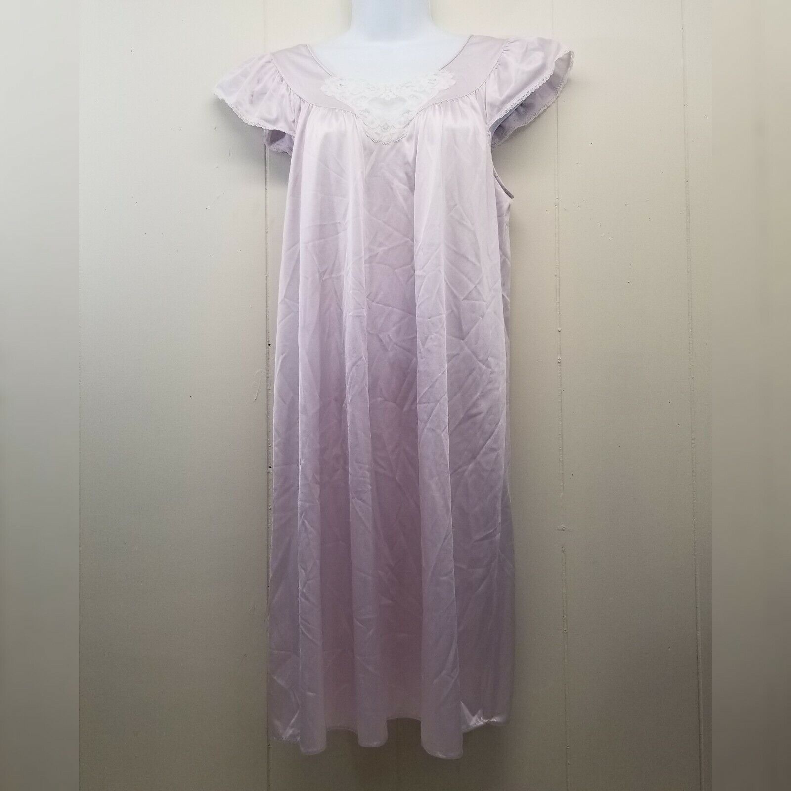 Vintage Lorraine SMALL USA Light Purple Night Gown Robe Sheer 2 Pc Size S / US 4 / IT 40 - 3 Thumbnail