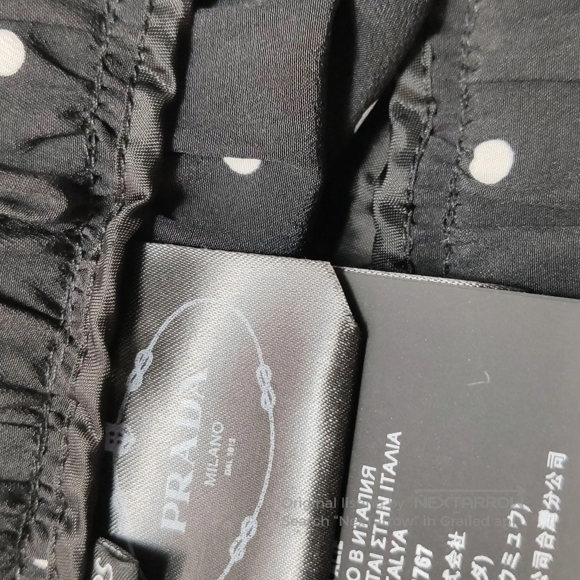 Prada Prada Polka Dot Long Pants in Black . Size 37" - 9 Thumbnail
