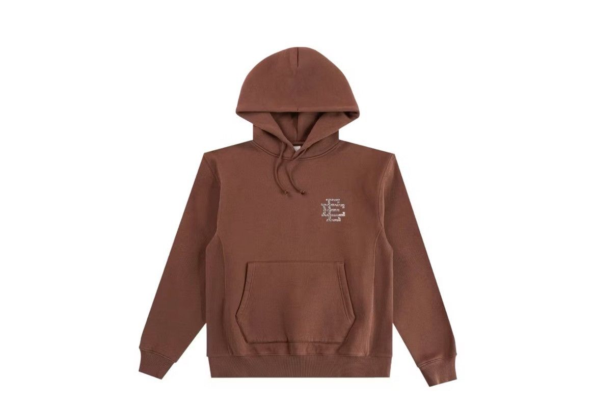Eric Emanuel Eric Emanuel EE brown Swarovski crystals hoodie XL Size US XL / EU 56 / 4 - 1 Thumbnail