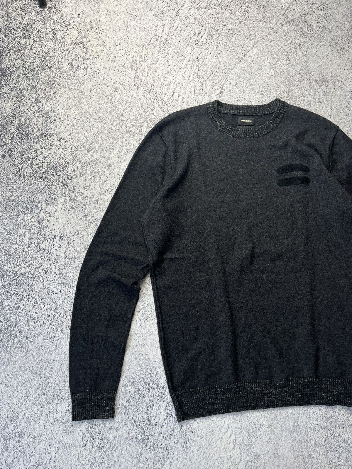 Diesel Vintage 90s Diesel Sweater Knitwear Logo rare Size US XL / EU 56 / 4 - 2 Thumbnail