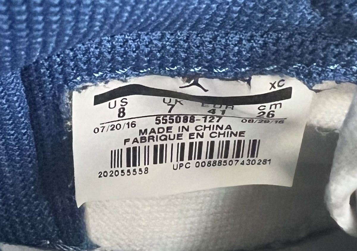 Jordan Brand Nike Air Jordan 1 Retro High OG Storm Blue Size 8 555088-127 Size US 8 / EU 41 - 10 Thumbnail