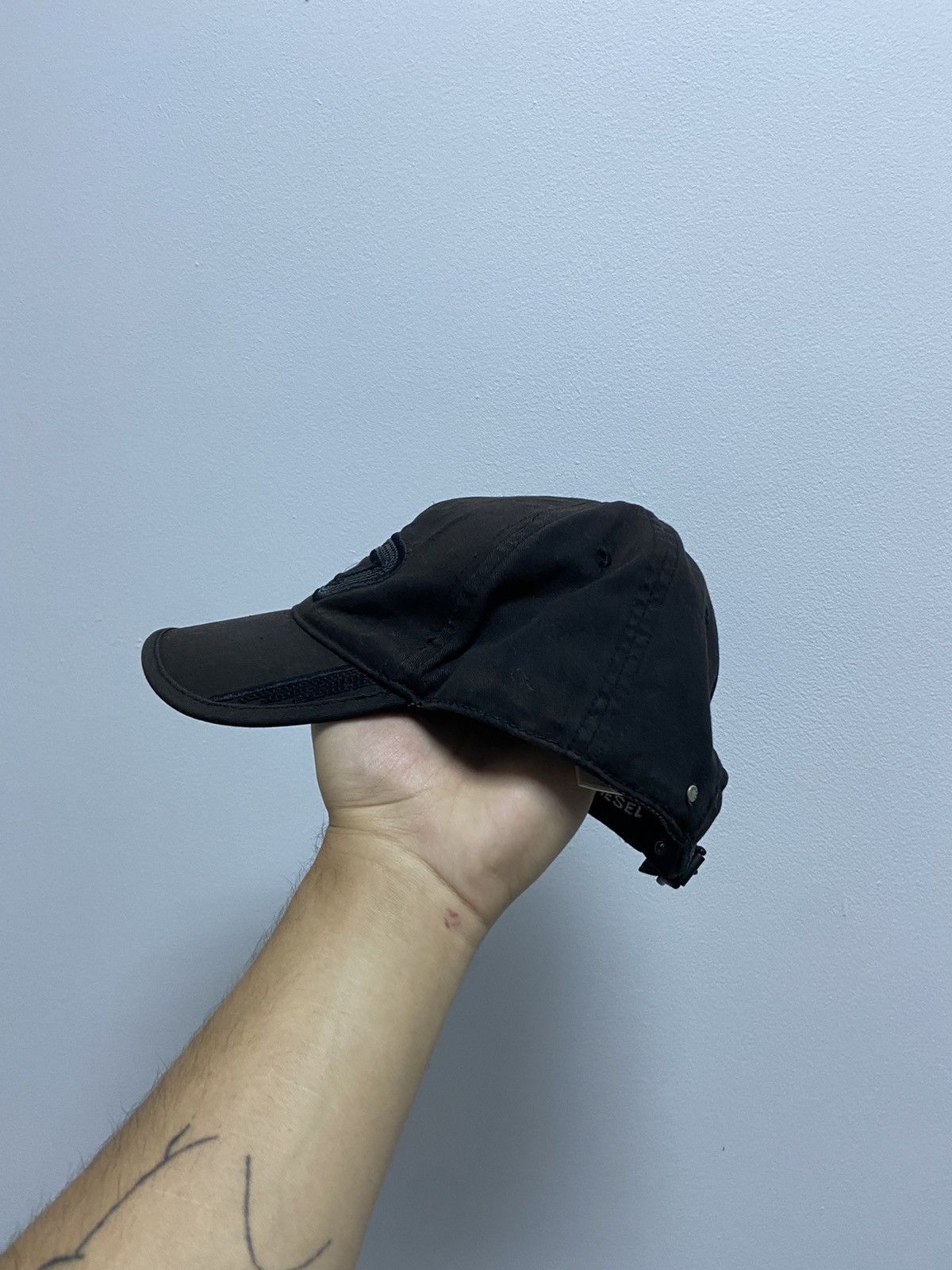 Diesel × Vintage Diesel D Cap Vintage Big Logo Avant Garde Y2K Skate Size ONE SIZE - 3 Thumbnail