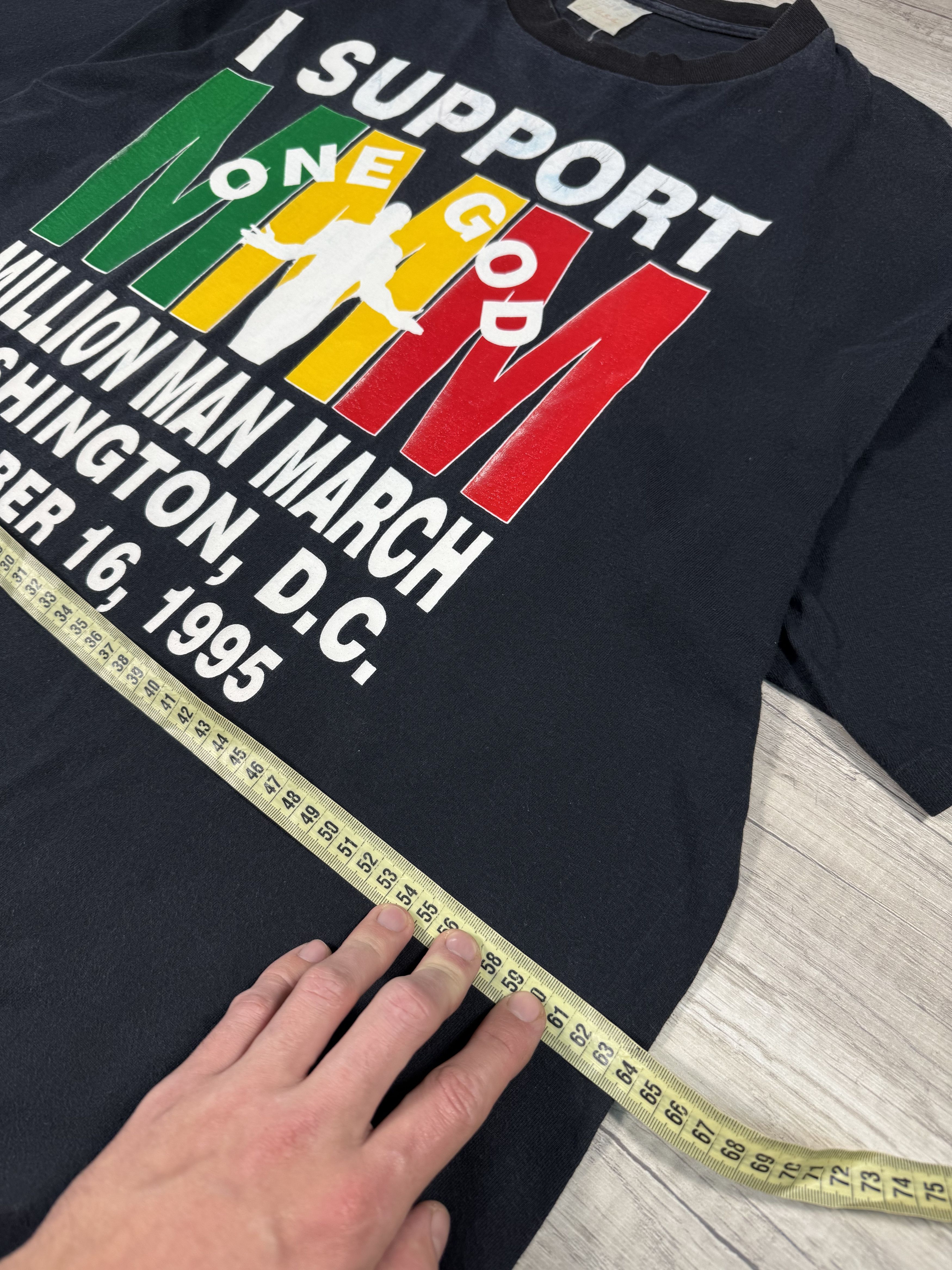 Vintage Million Man March One God October 16 1995 tee