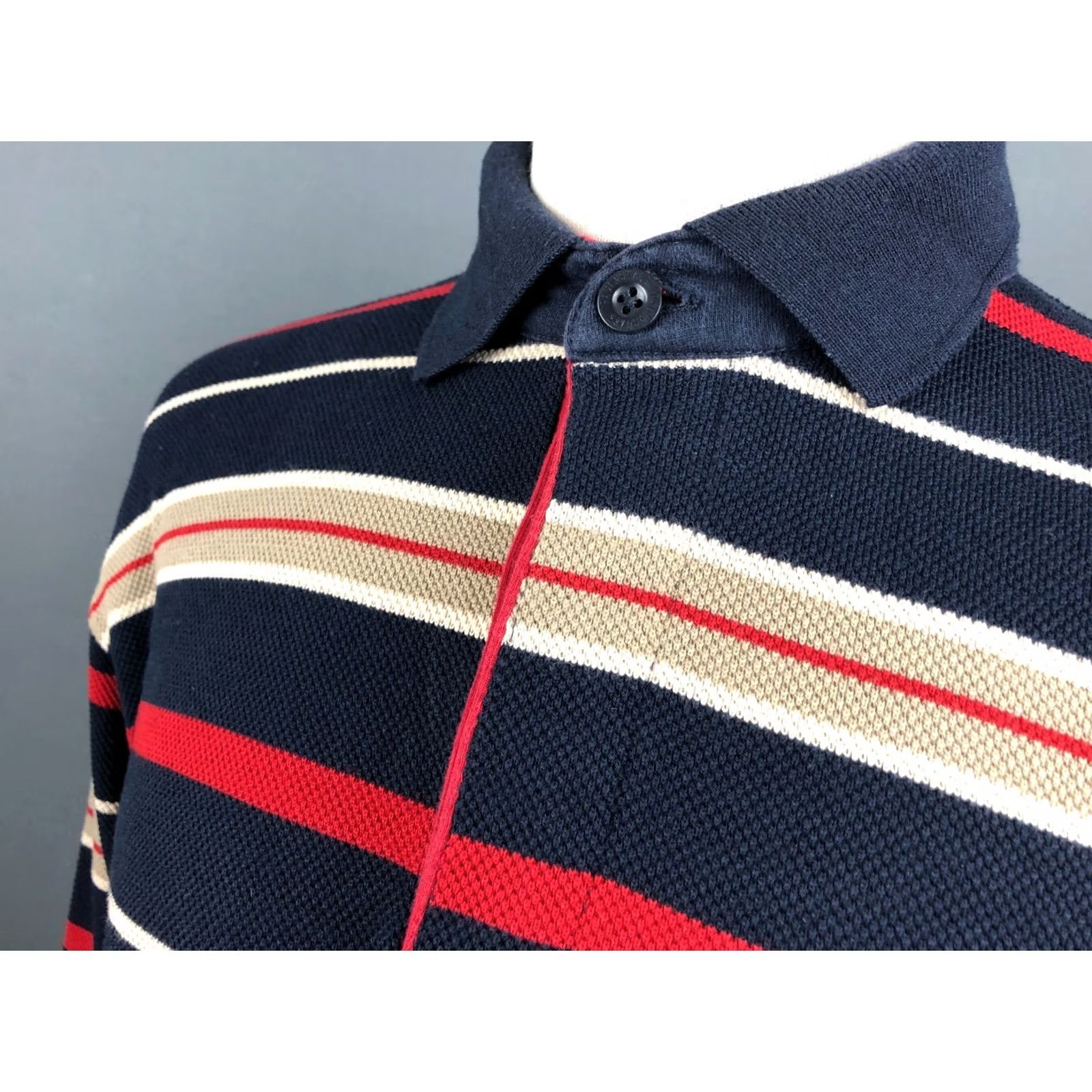 Paul & Shark Paul & Shark Polo Shirt Multicolor Striped Cotton Long Sleeve Men's L Size US L / EU 52-54 / 3 - 6 Thumbnail