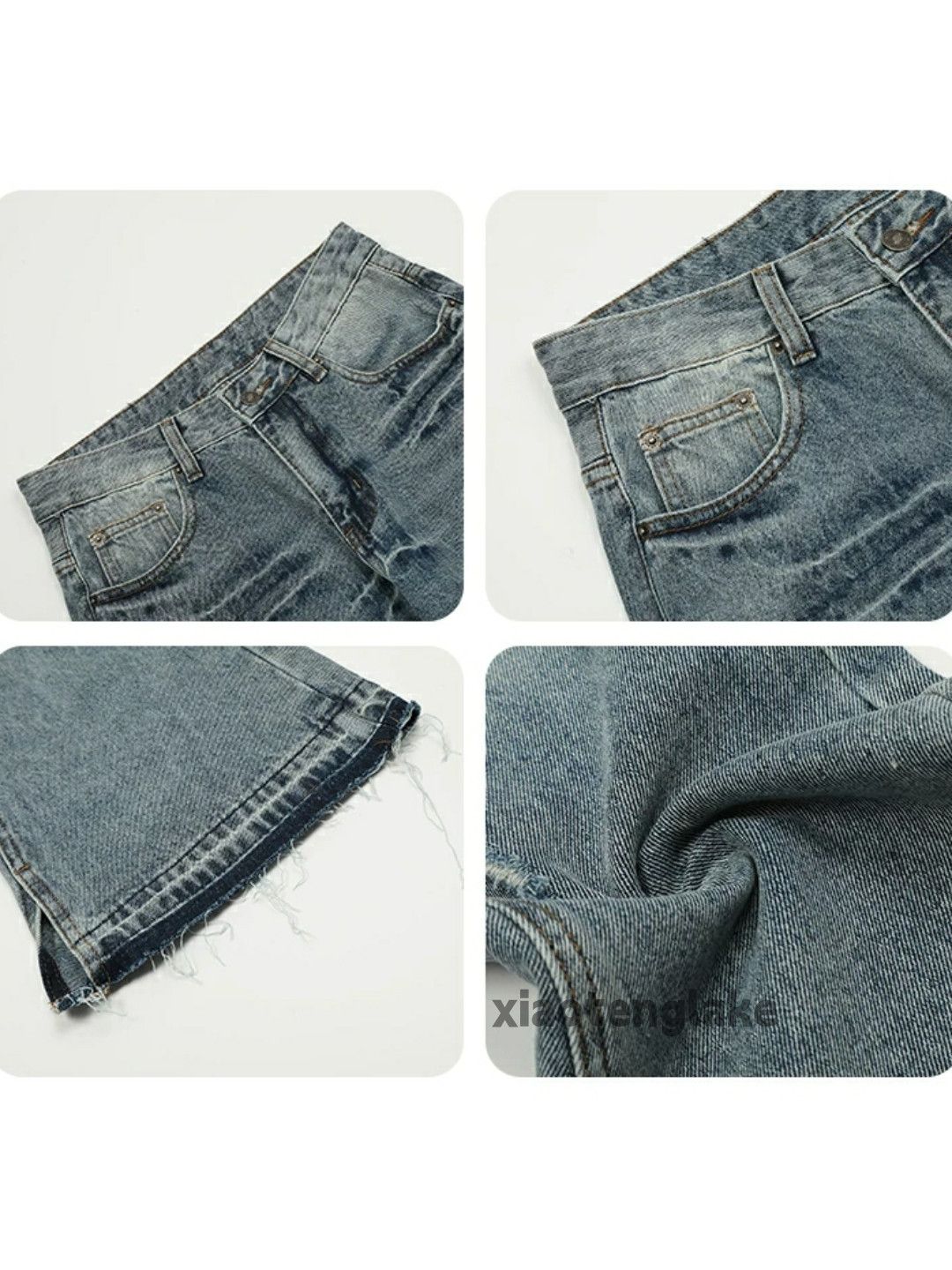 Jean × Vintage washed faded cleanfit yuppie punk flared jeans Size US 32 / EU 48 - 9 Thumbnail