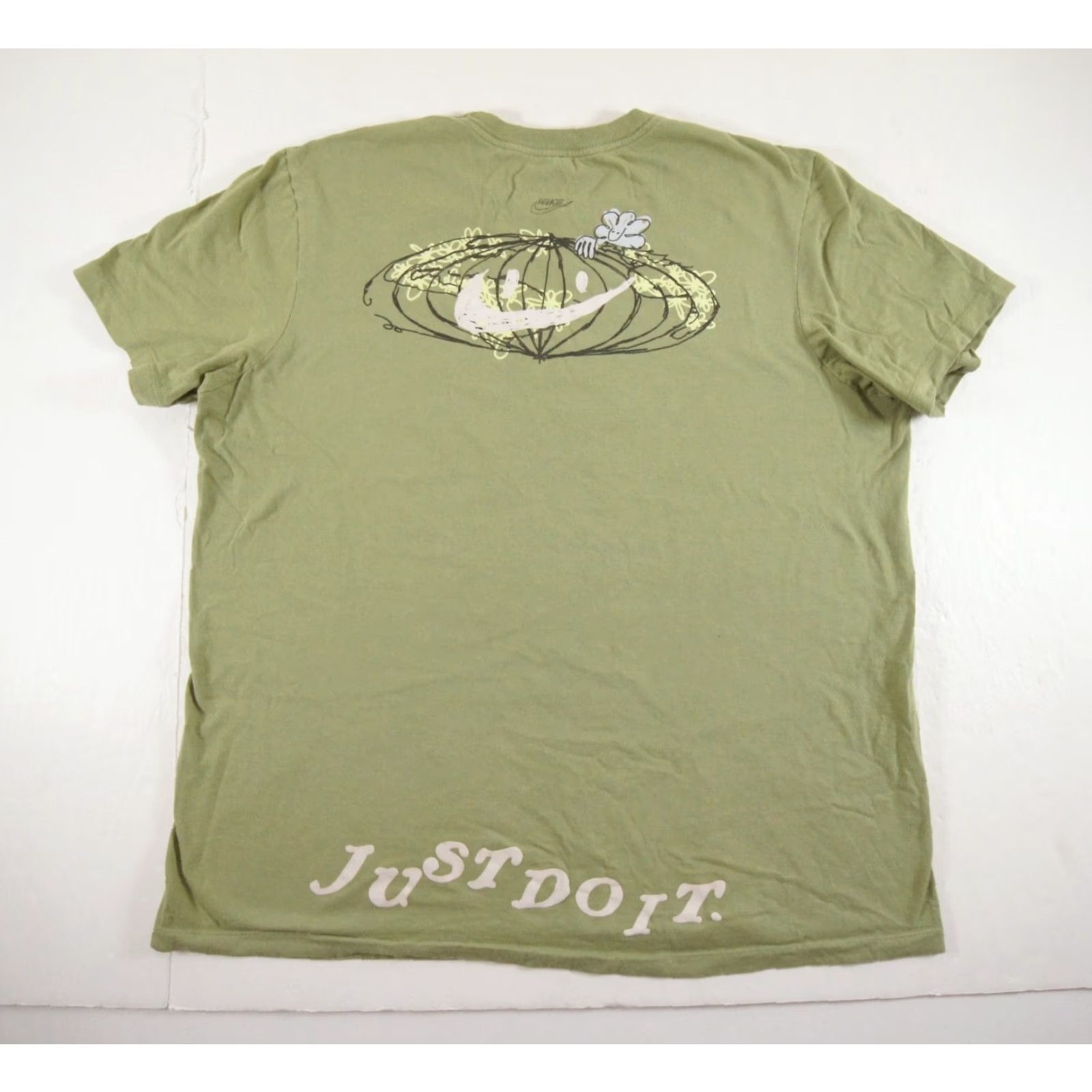 Nike Nike Men's XL Green Short Sleeve Crewneck T-Shirt Logo Graphic Casual All Seasons Size US XL / EU 56 / 4 - 4 Thumbnail